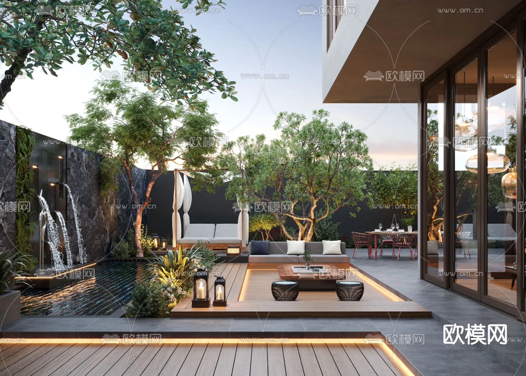 Garden - 3D Exterior Scene - 020