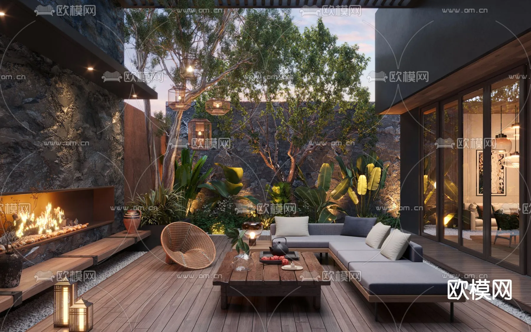 Garden - 3D Exterior Scene - 021