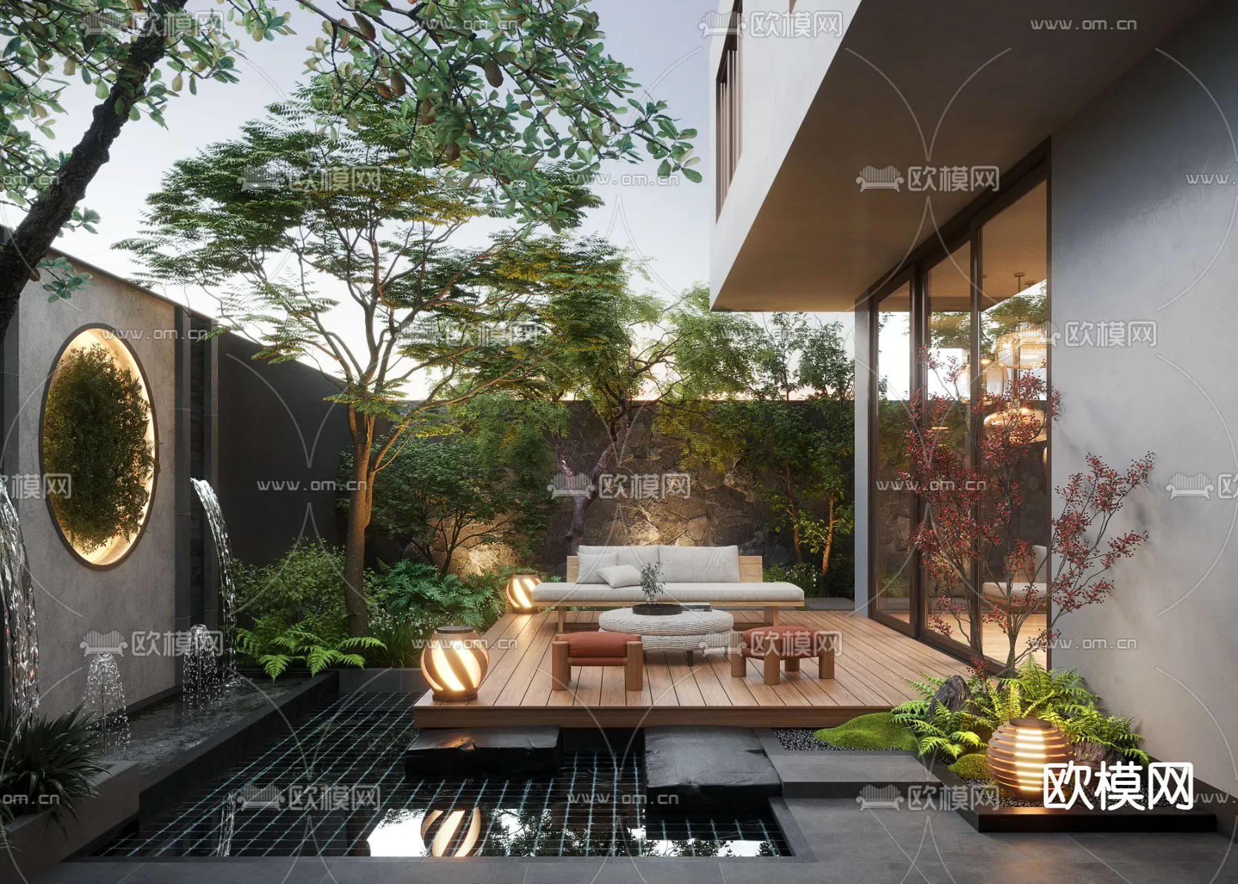 Garden - 3D Exterior Scene - 023