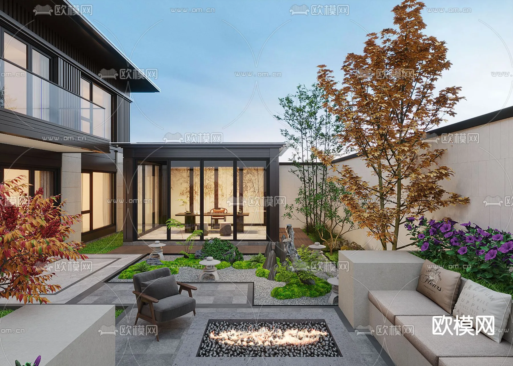 Garden - 3D Exterior Scene - 024