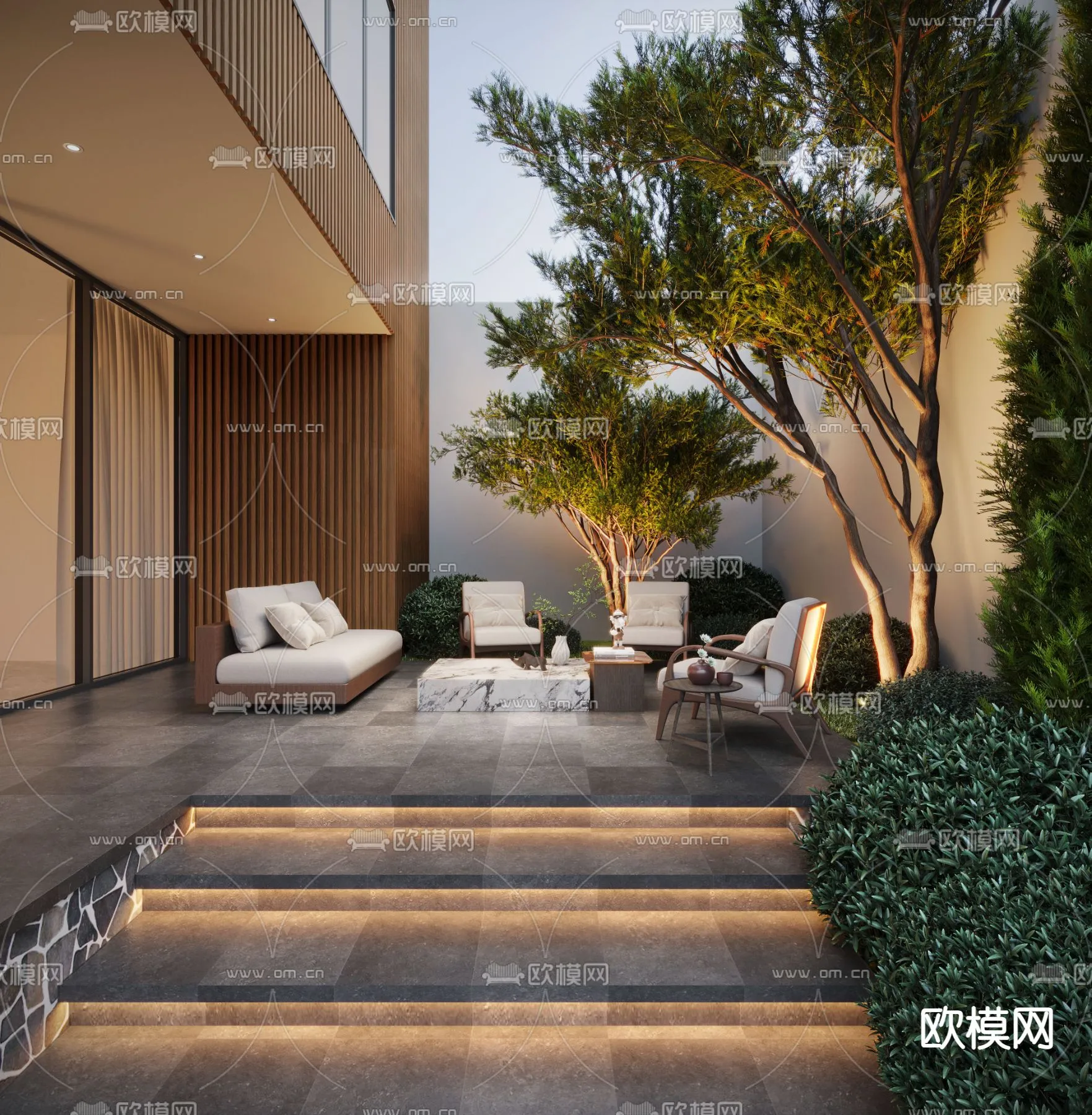 Garden - 3D Exterior Scene - 026