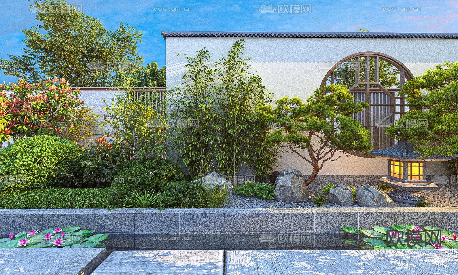 Garden - 3D Exterior Scene - 028