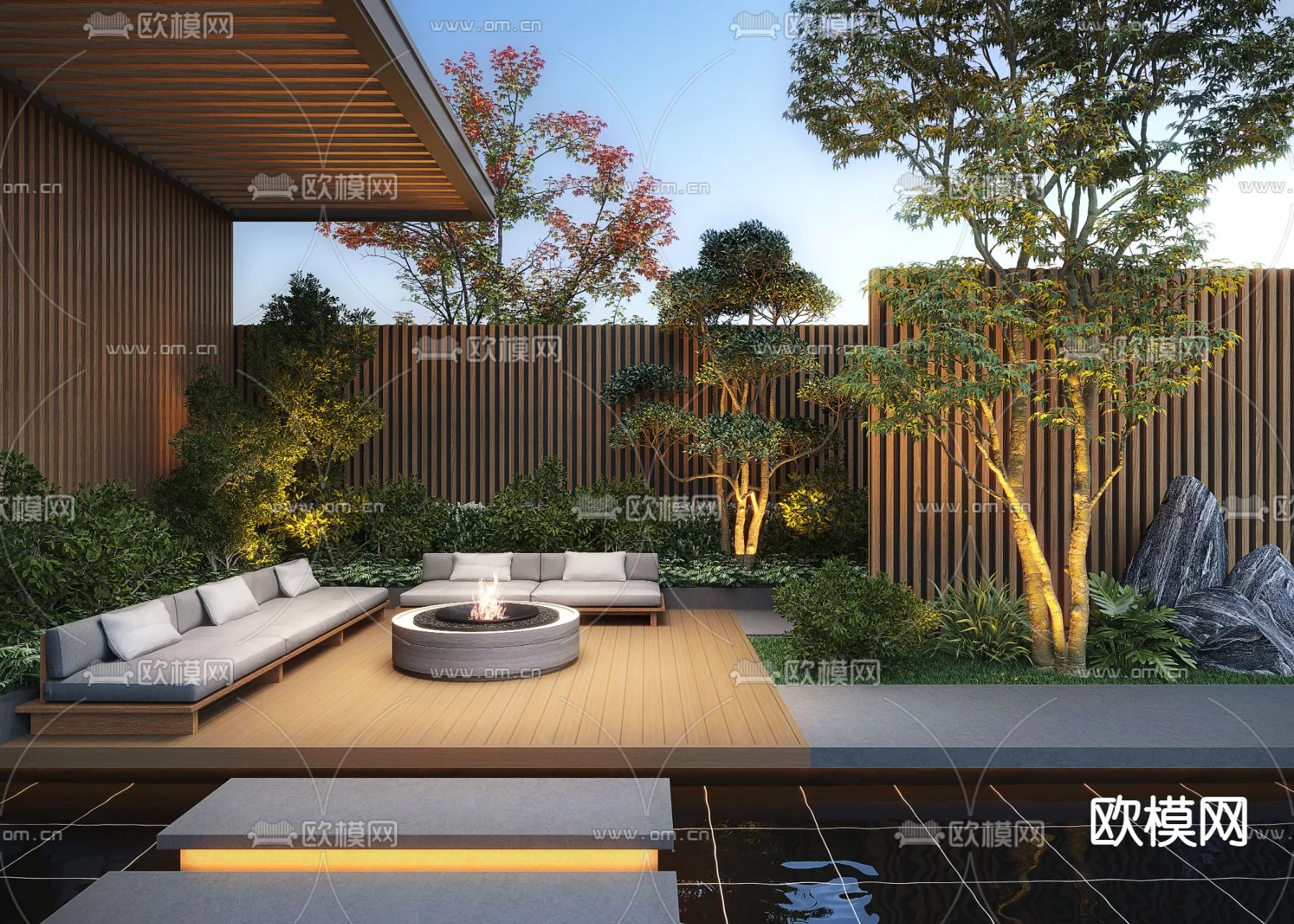 Garden - 3D Exterior Scene - 029