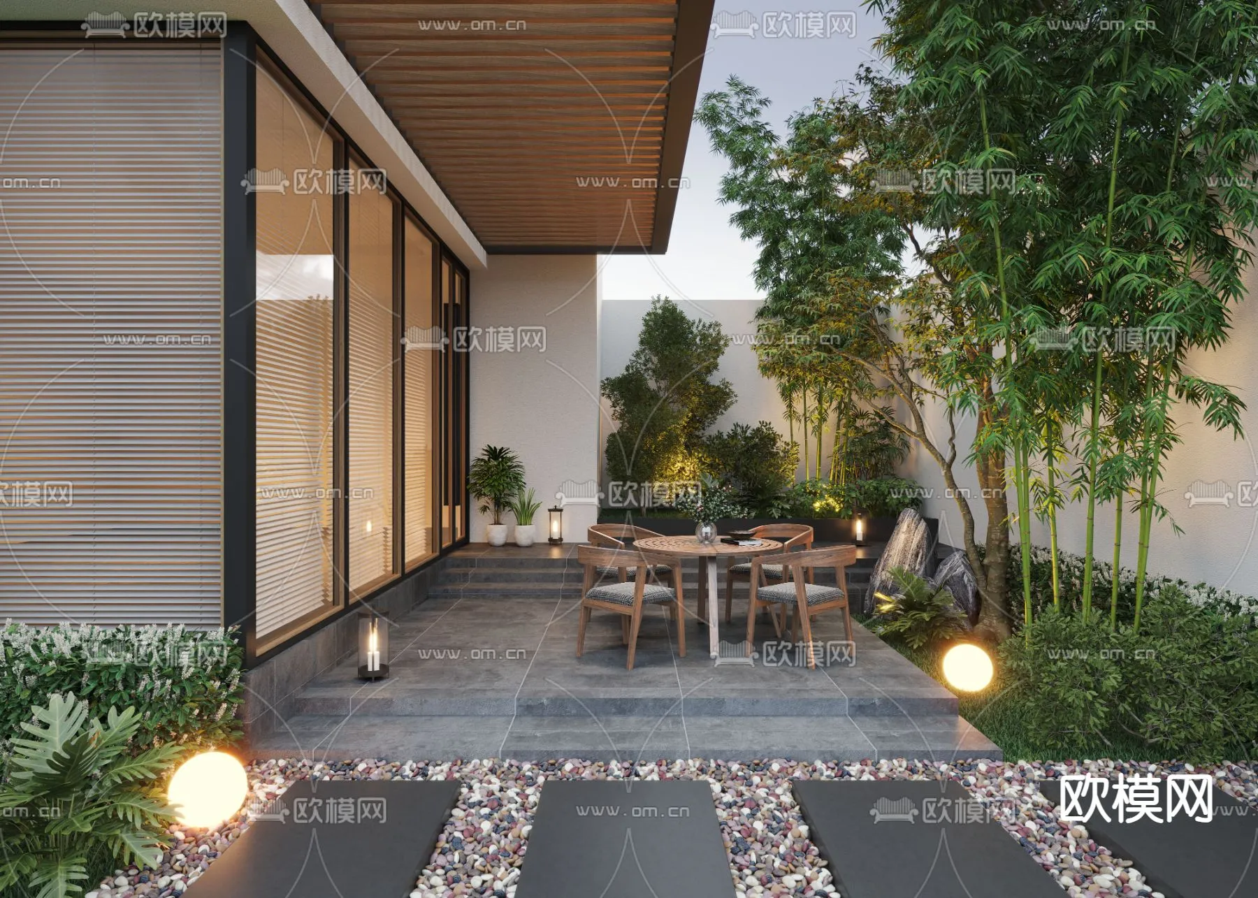 Garden - 3D Exterior Scene - 030