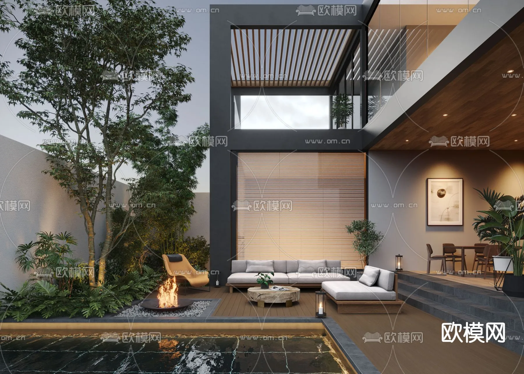 Garden - 3D Exterior Scene - 031