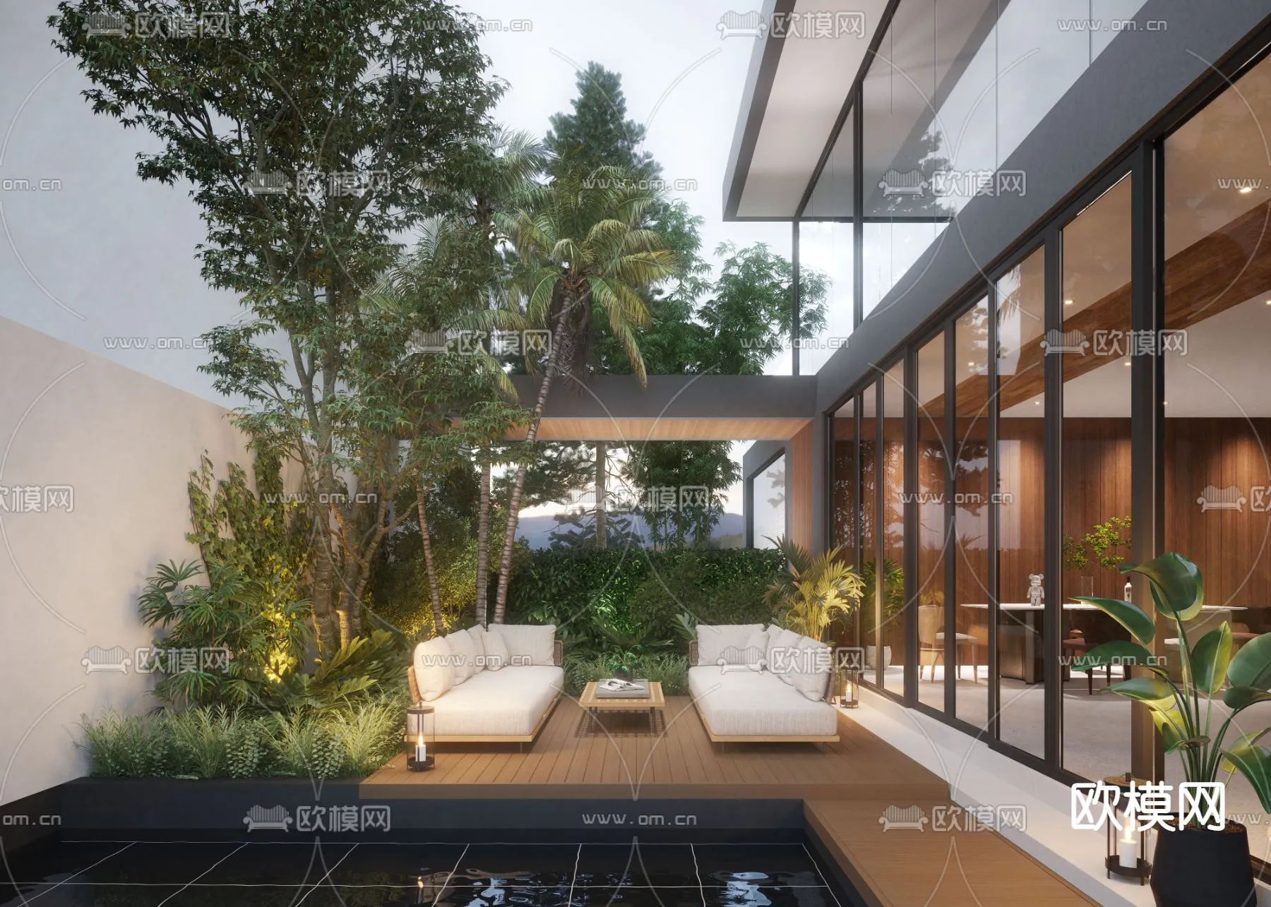 Garden - 3D Exterior Scene - 032