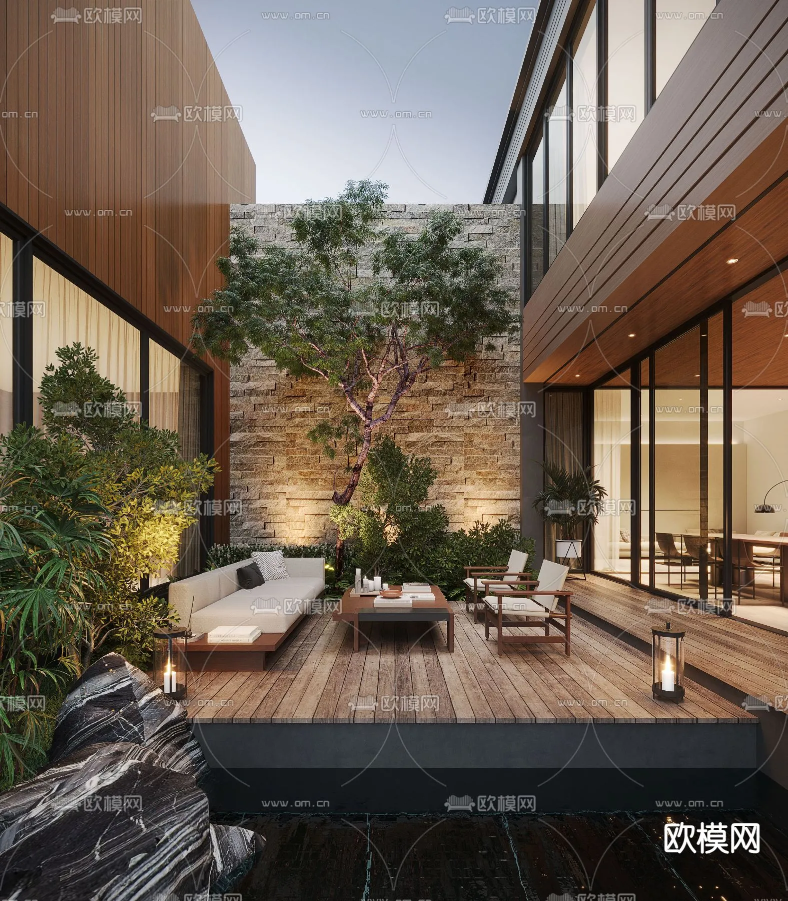 Garden - 3D Exterior Scene - 039