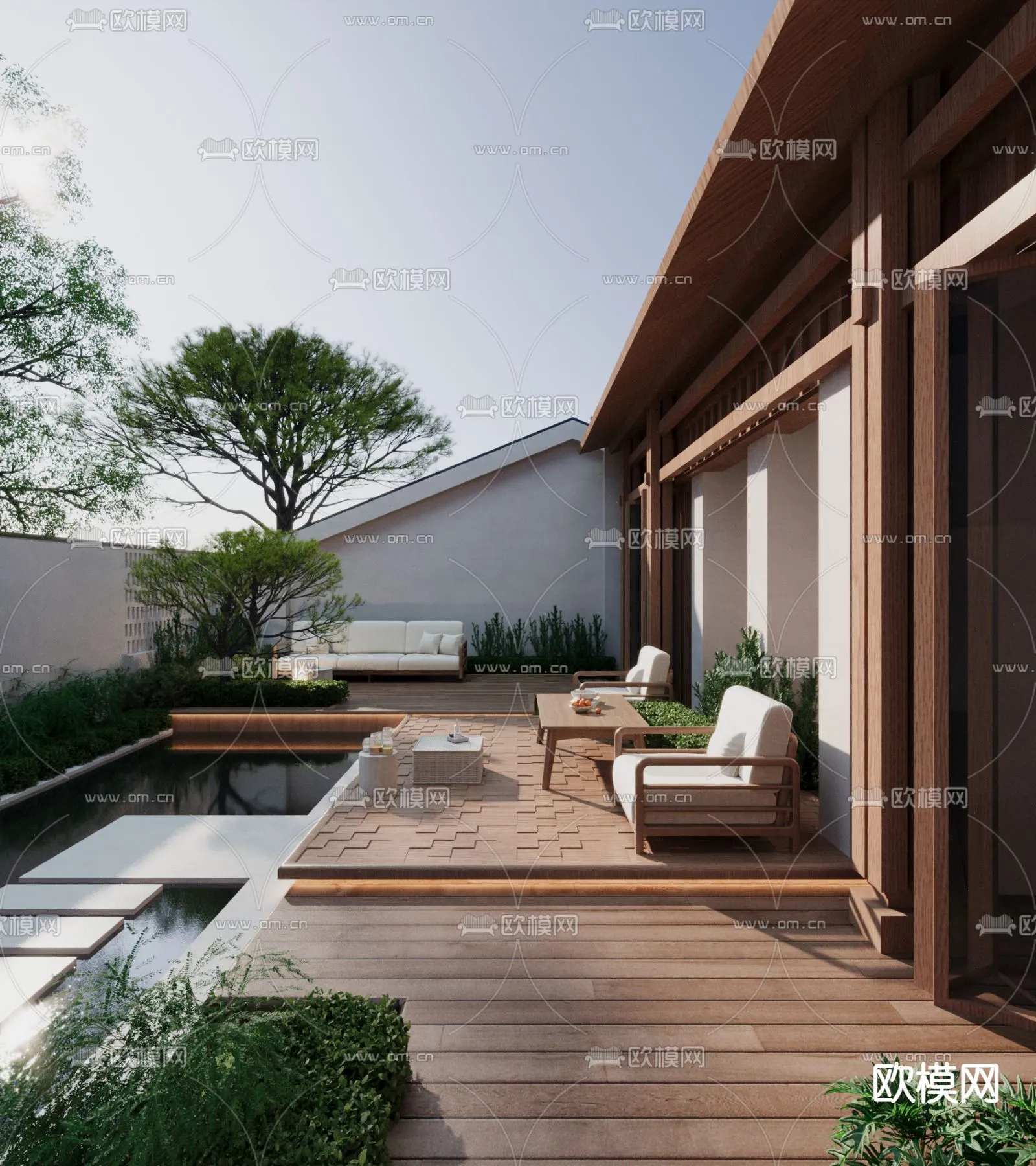 Garden - 3D Exterior Scene - 040