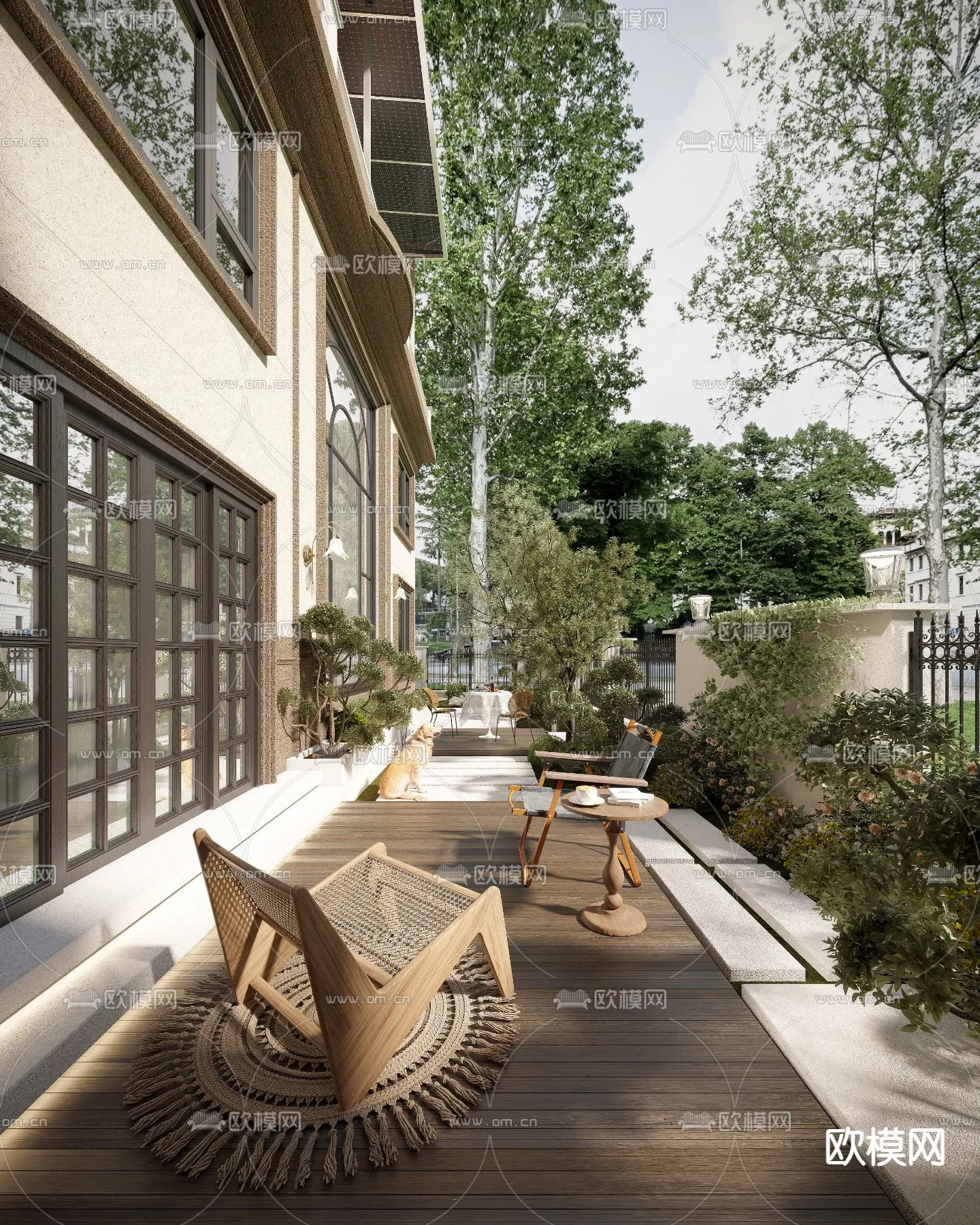 Garden - 3D Exterior Scene - 042