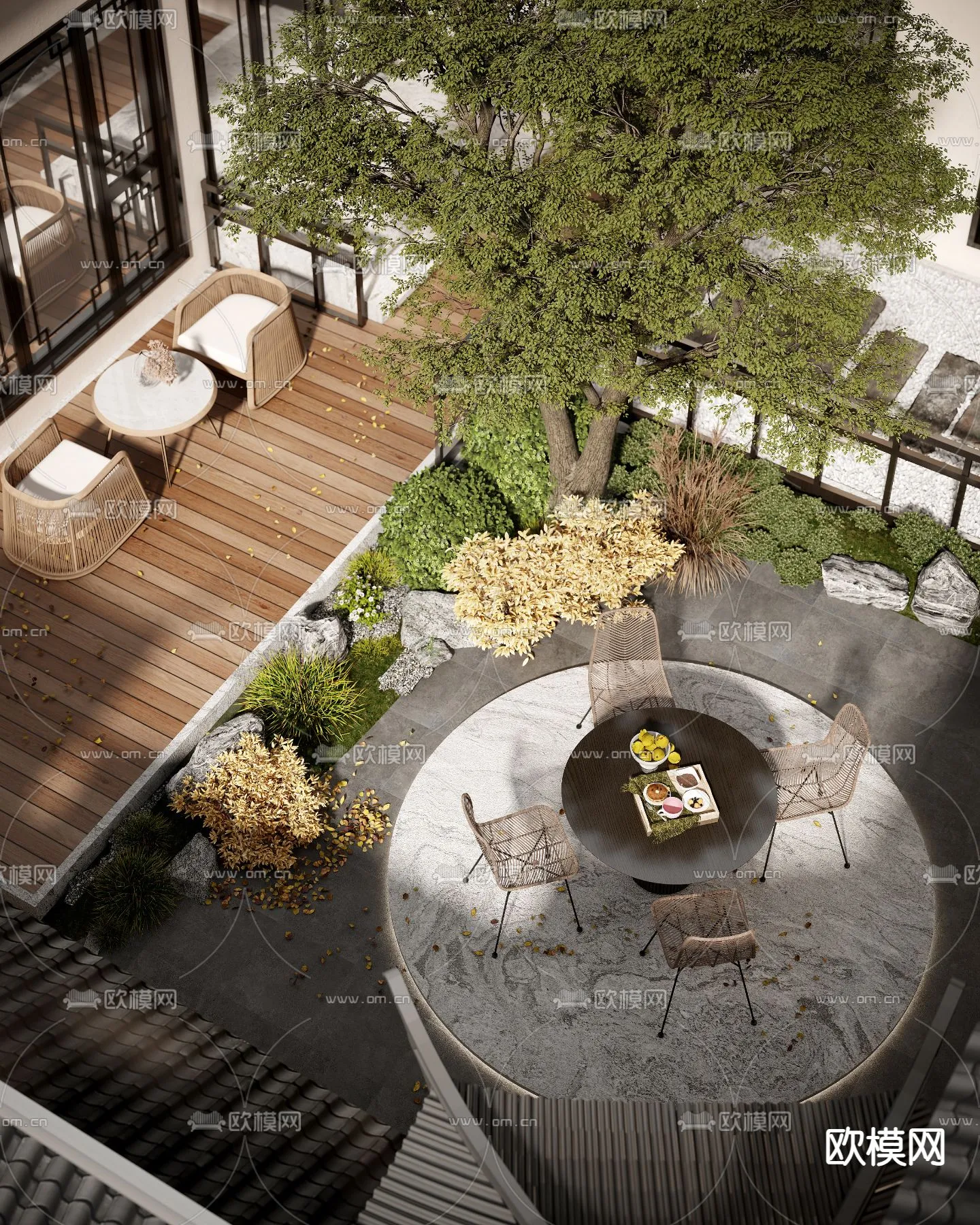 Garden - 3D Exterior Scene - 043