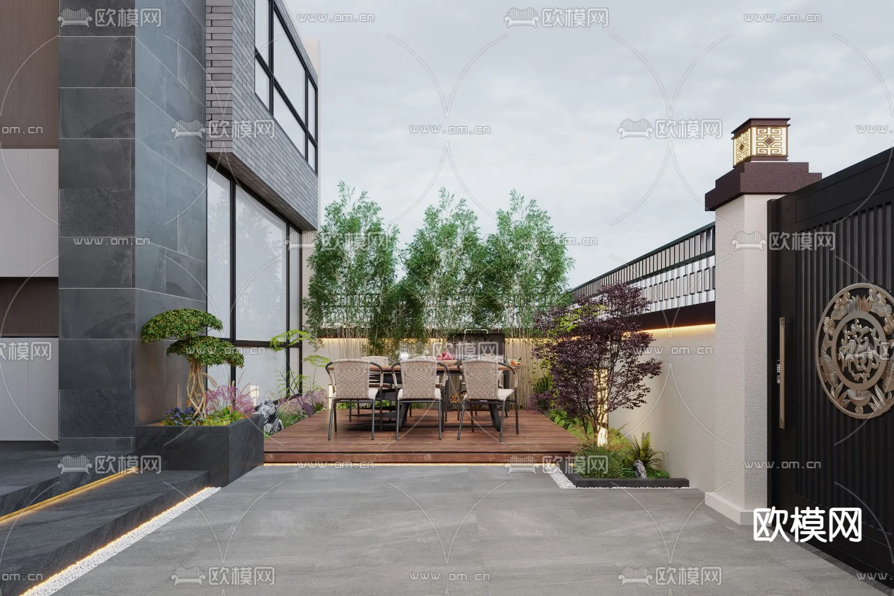 Garden - 3D Exterior Scene - 044