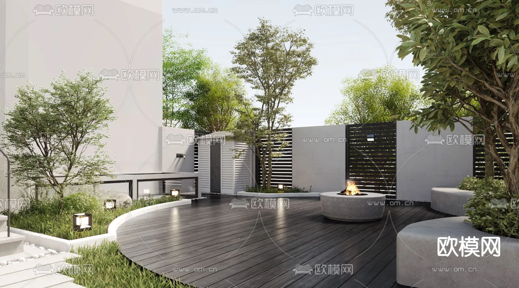 Garden - 3D Exterior Scene - 046