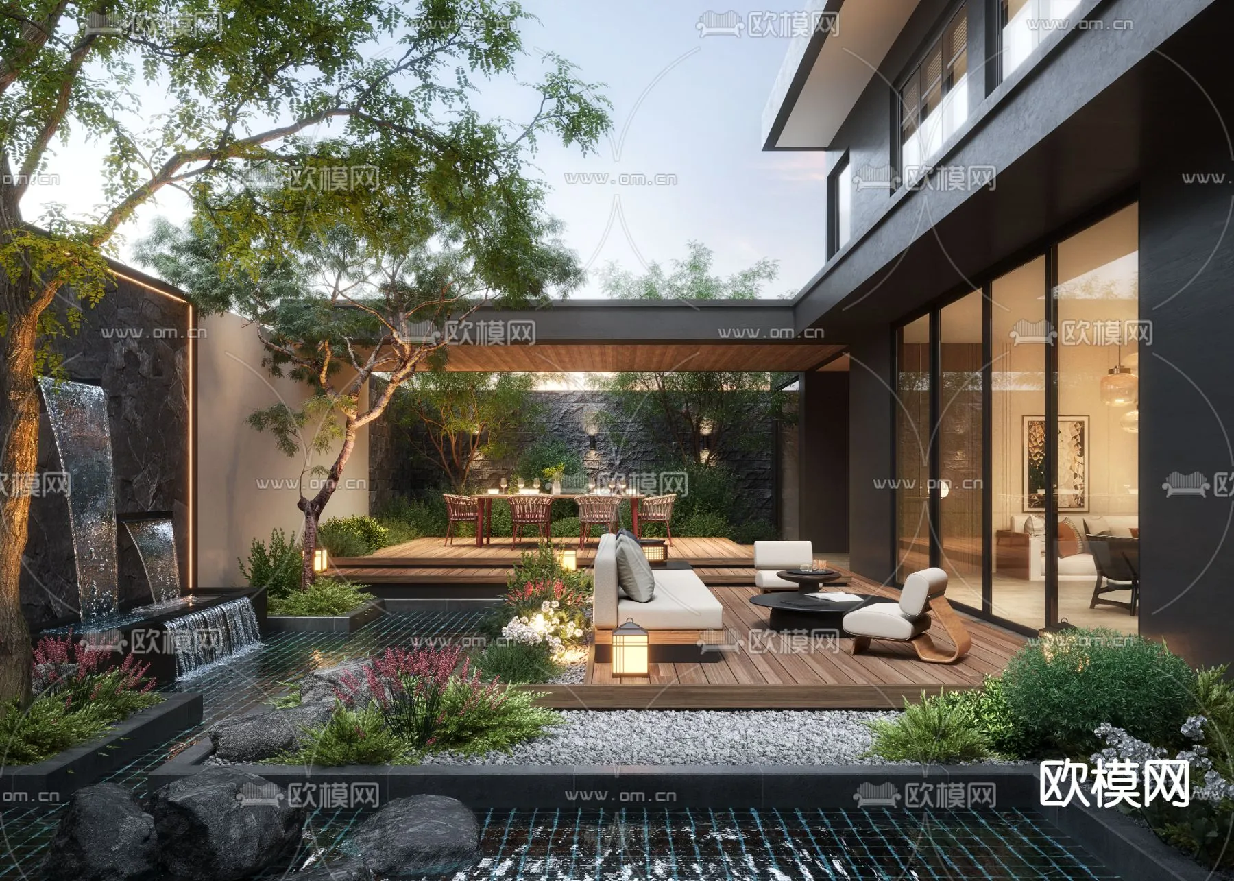 Garden - 3D Exterior Scene - 047