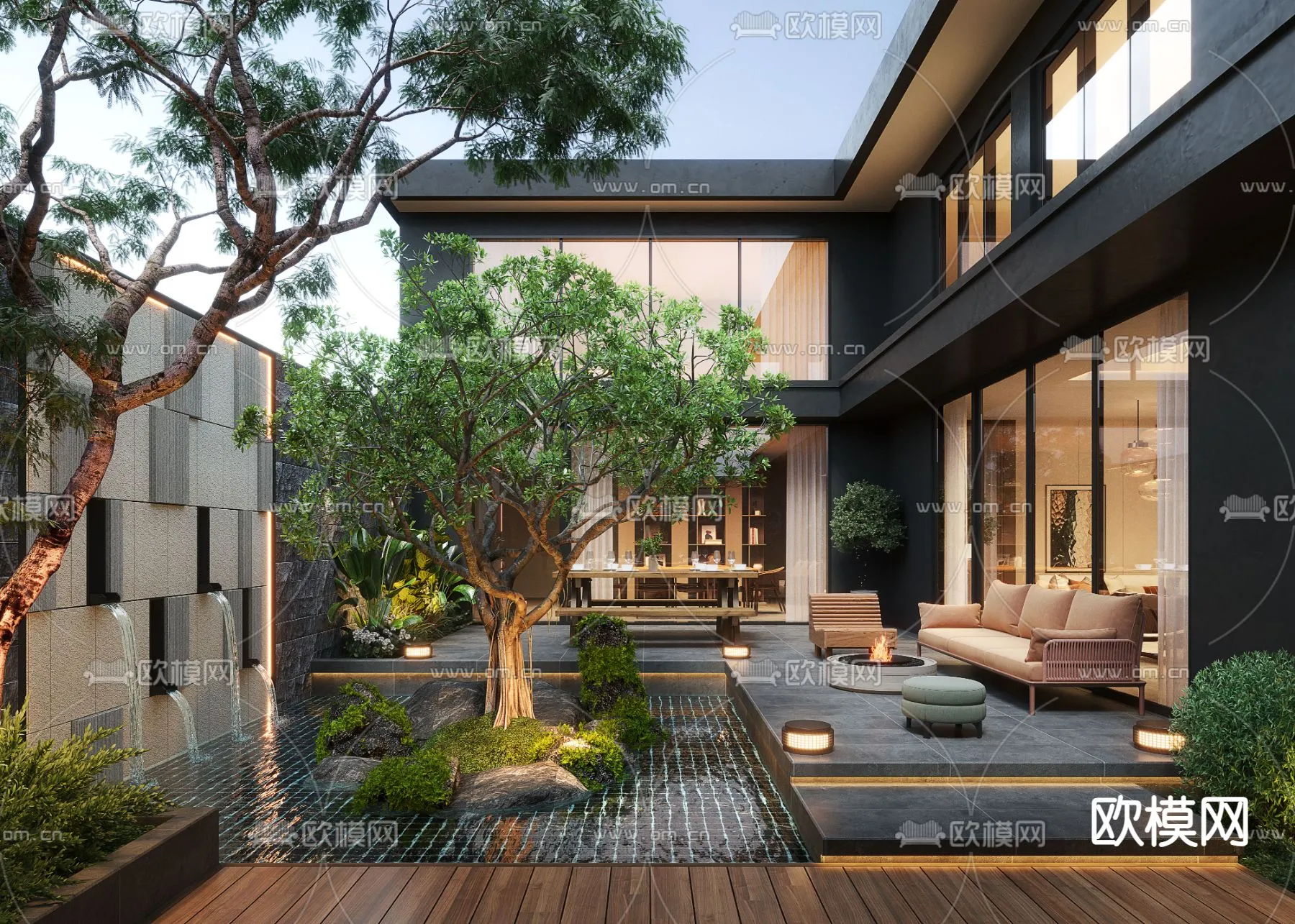 Garden - 3D Exterior Scene - 048