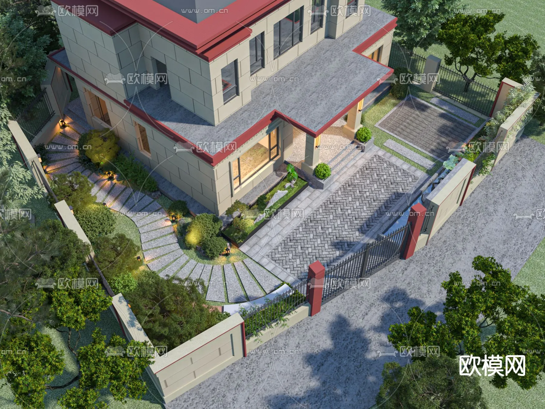 Garden - 3D Exterior Scene - 049