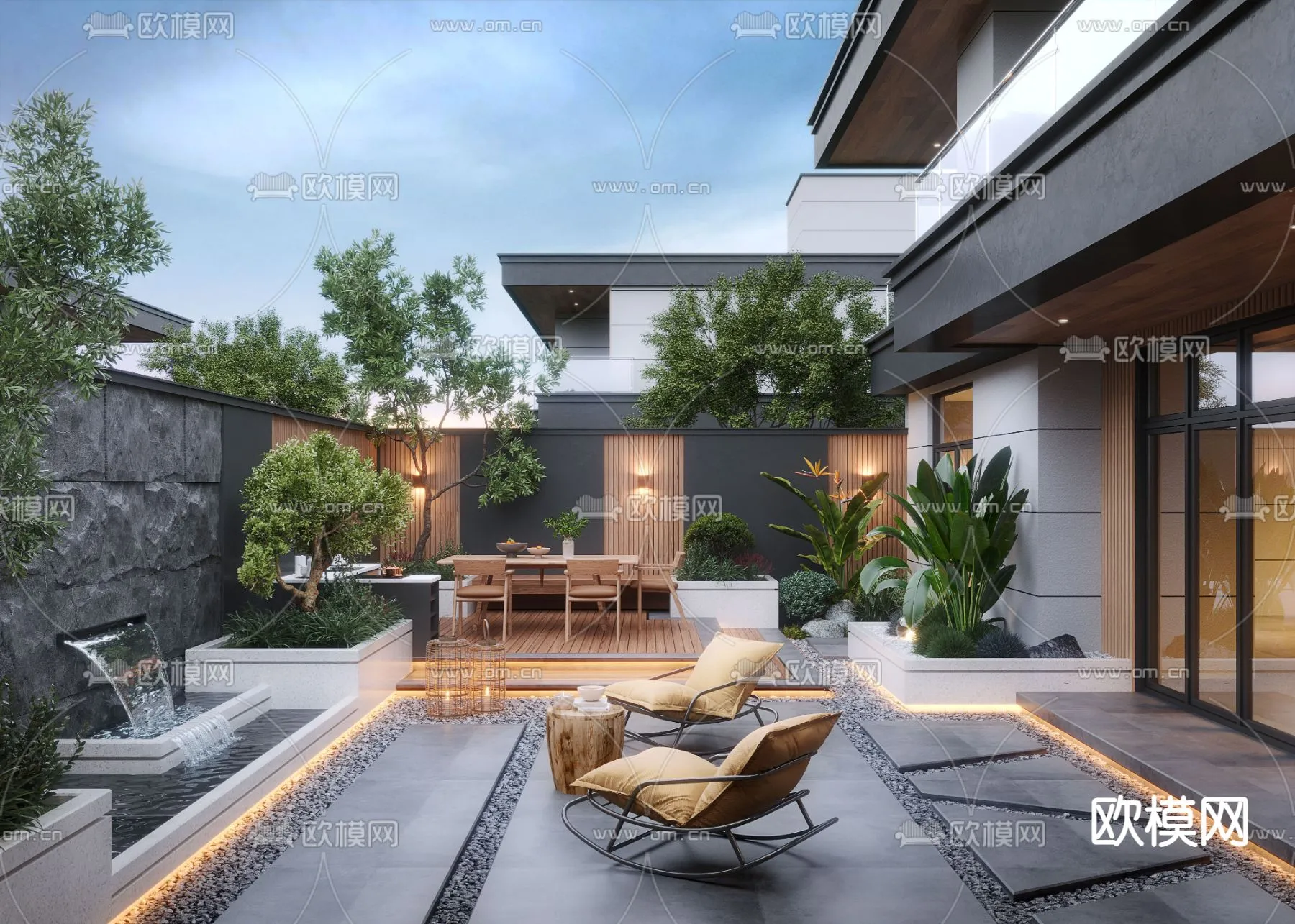 Garden - 3D Exterior Scene - 053