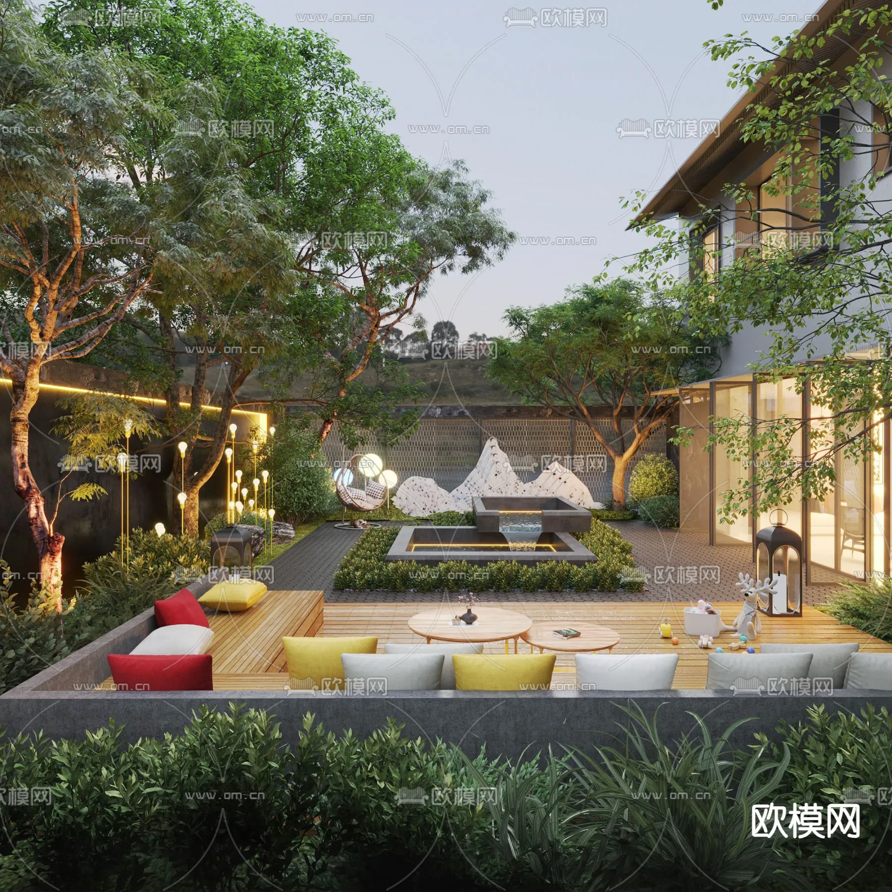 Garden - 3D Exterior Scene - 056