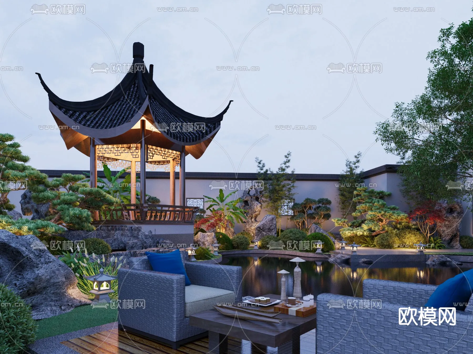Garden - 3D Exterior Scene - 057