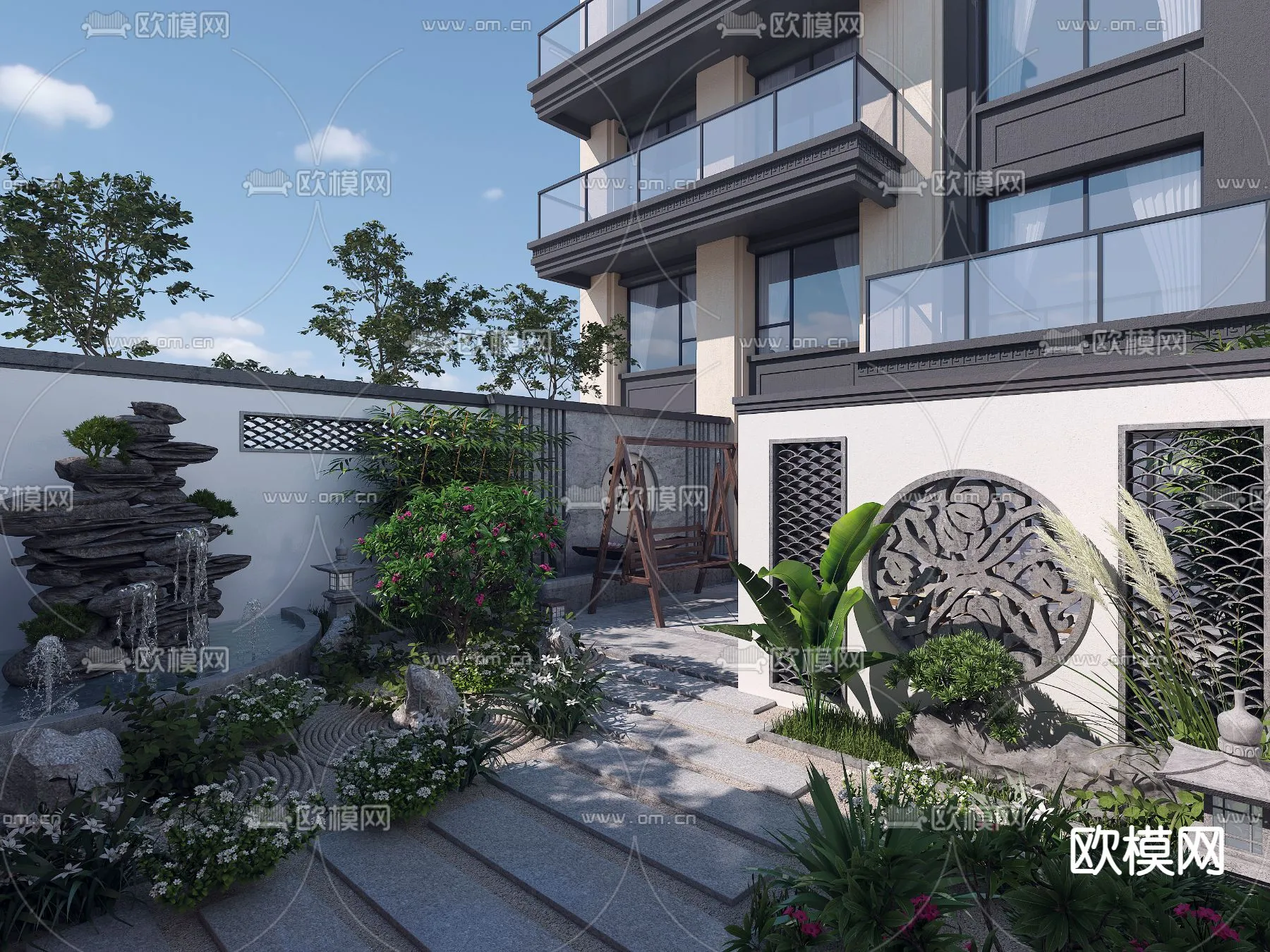 Garden - 3D Exterior Scene - 059