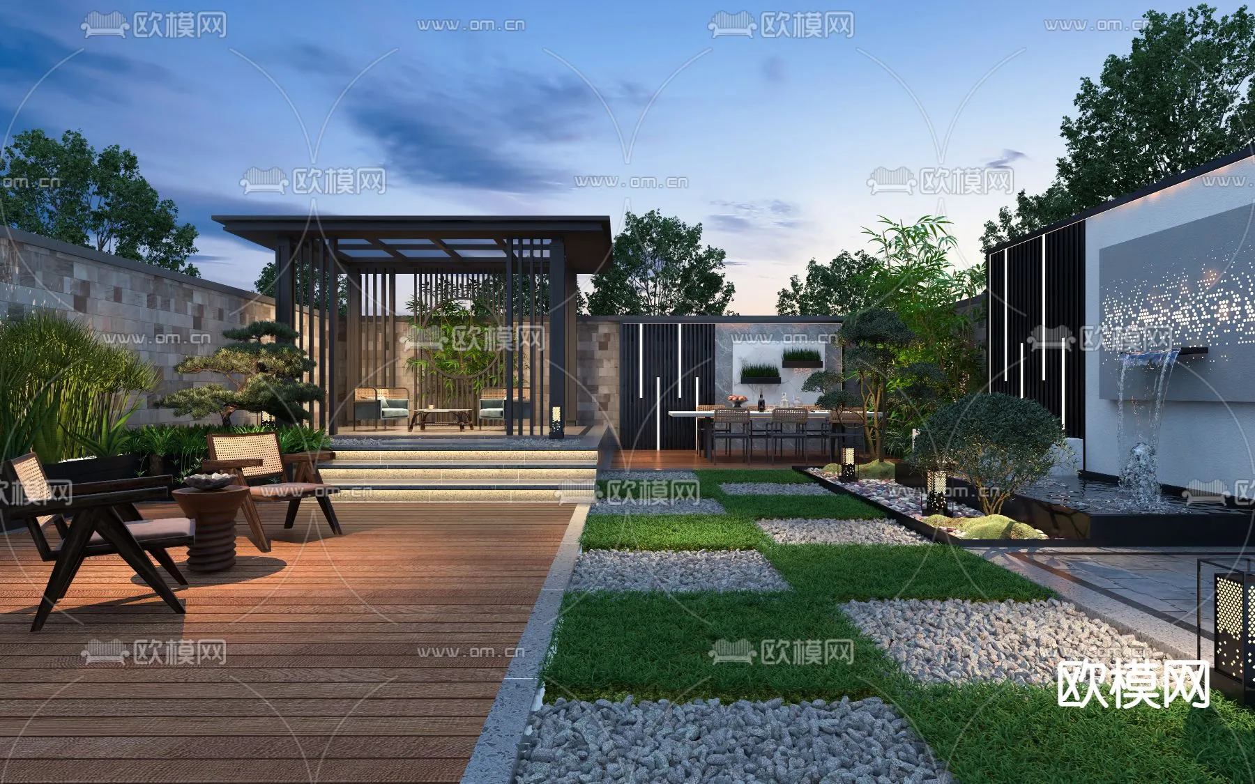 Garden - 3D Exterior Scene - 060