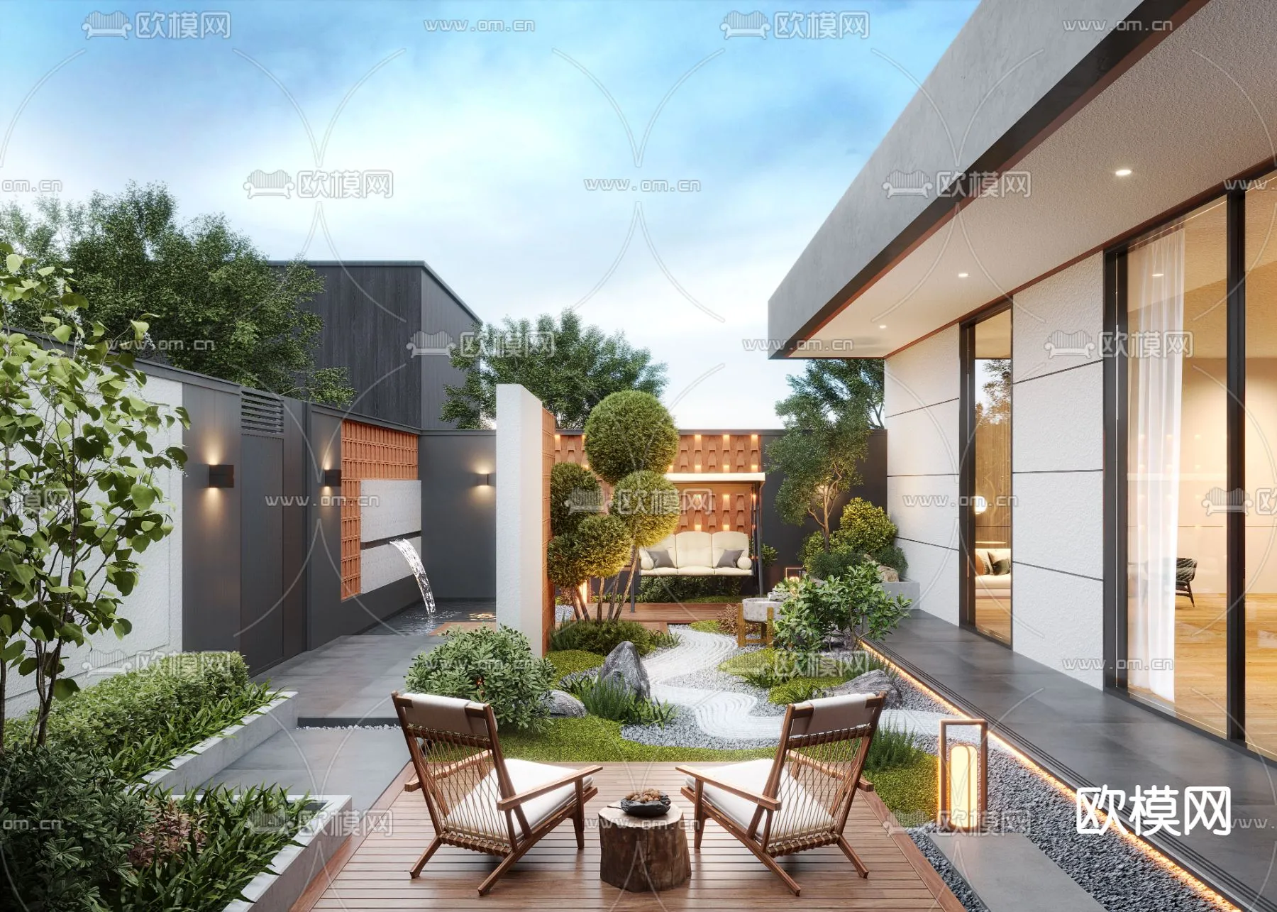 Garden - 3D Exterior Scene - 062