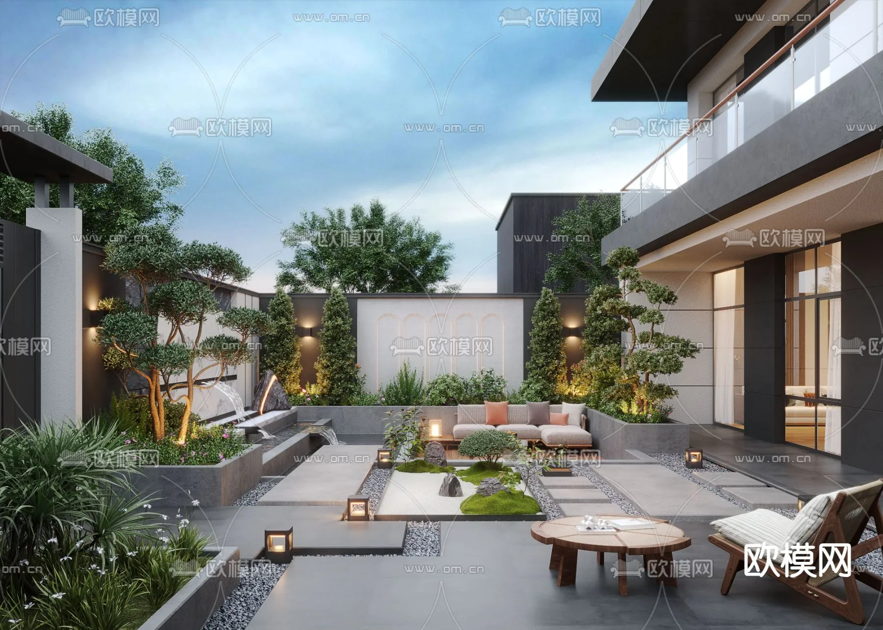 Garden - 3D Exterior Scene - 063