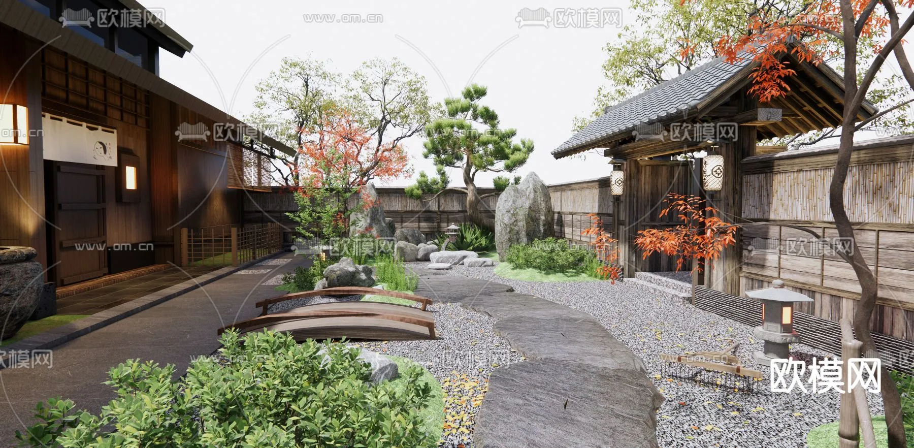 Garden - 3D Exterior Scene - 068
