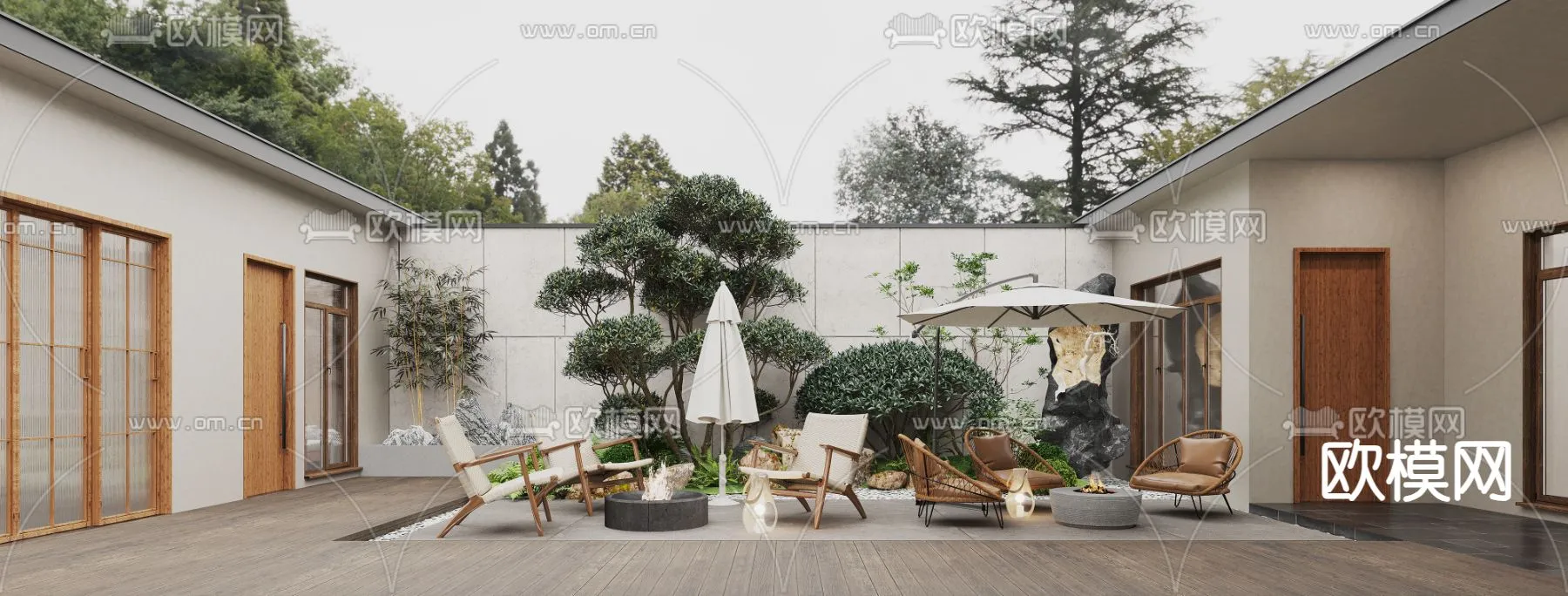 Garden - 3D Exterior Scene - 069