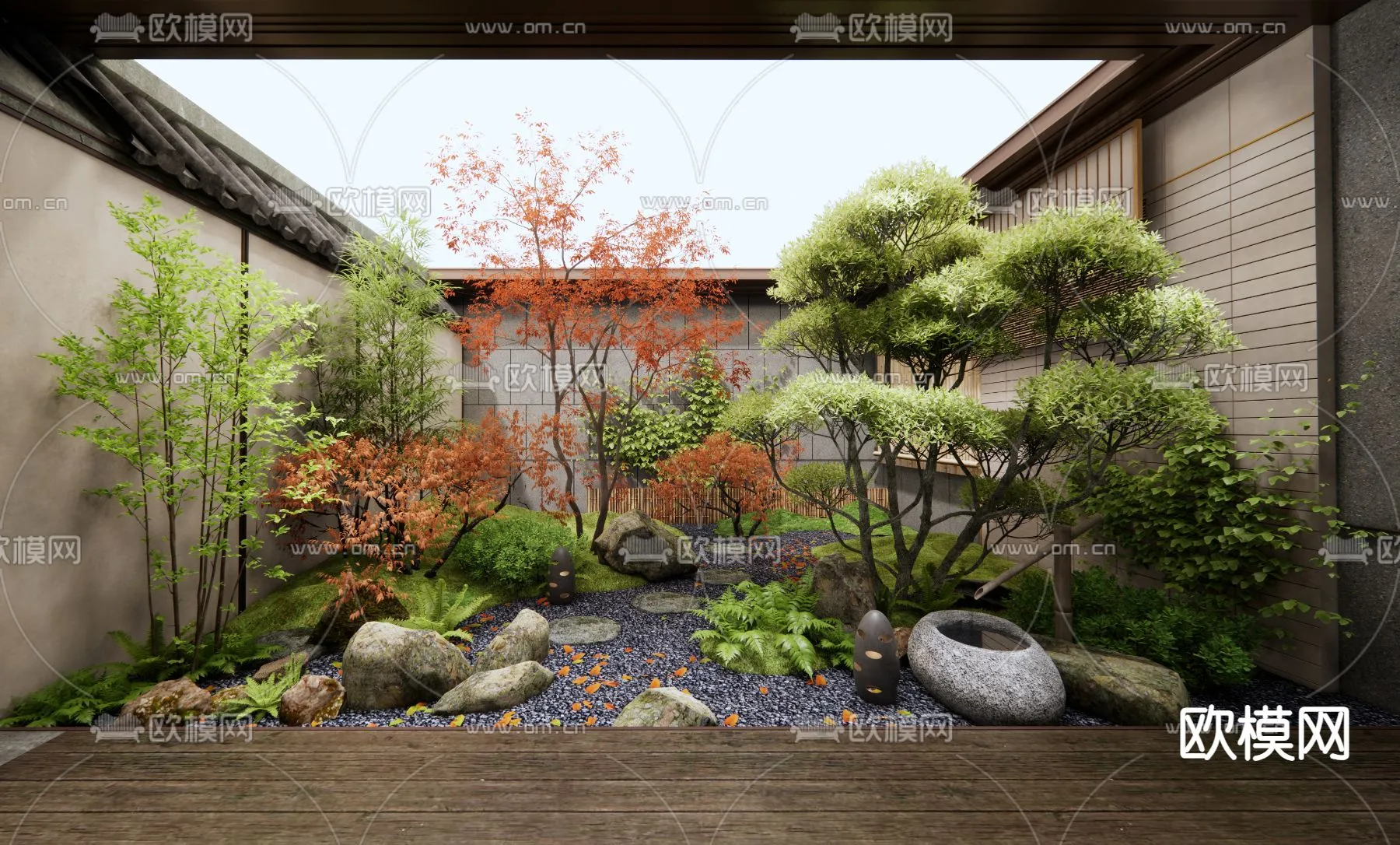 Garden - 3D Exterior Scene - 072