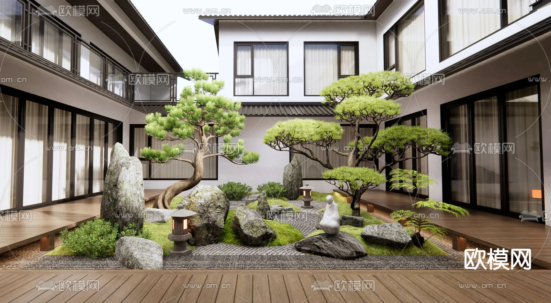 Garden - 3D Exterior Scene - 073