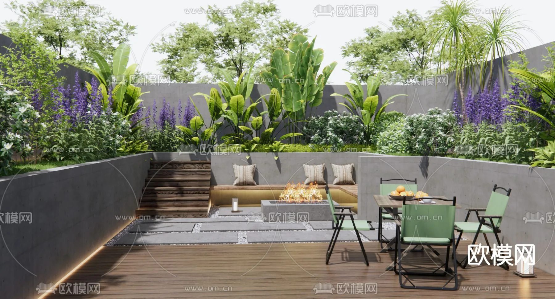 Garden - 3D Exterior Scene - 075