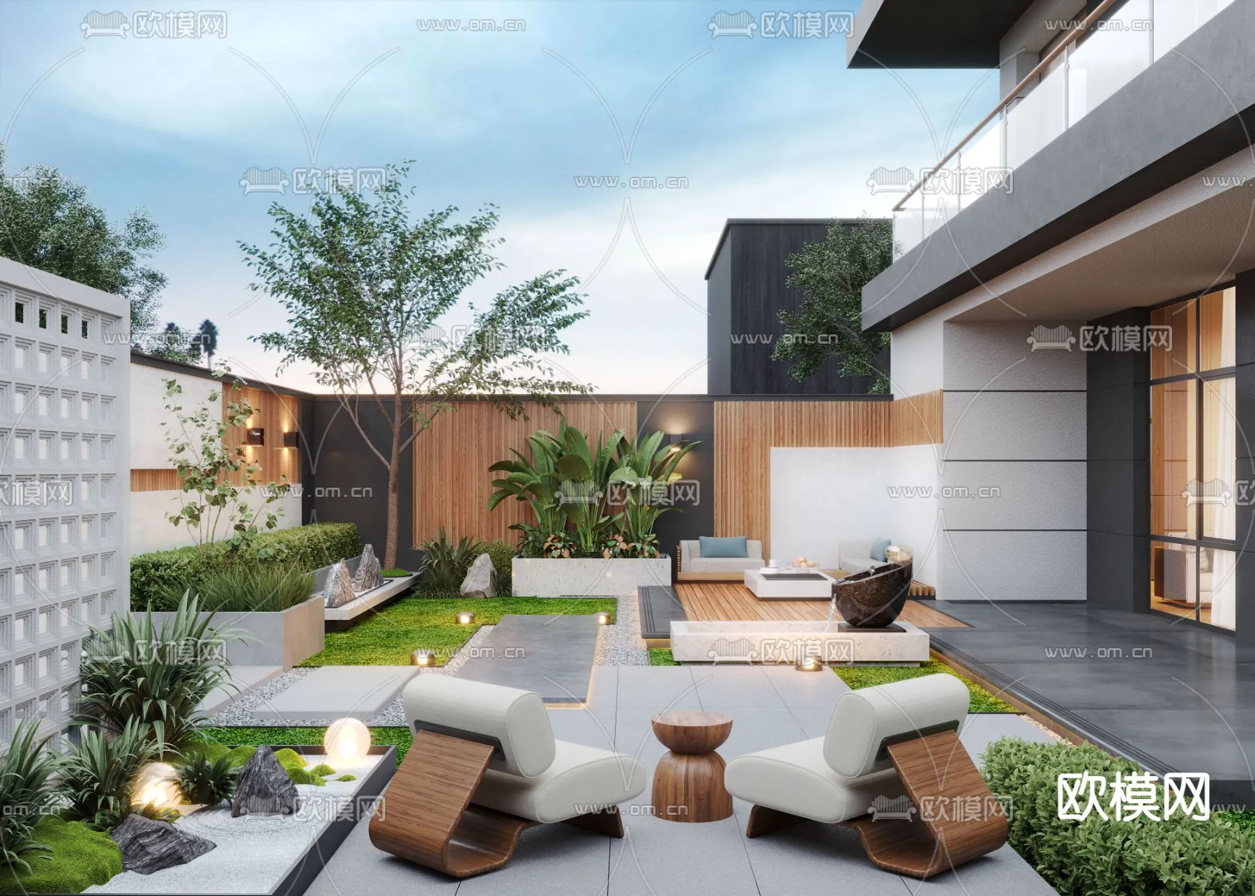 Garden - 3D Exterior Scene - 078