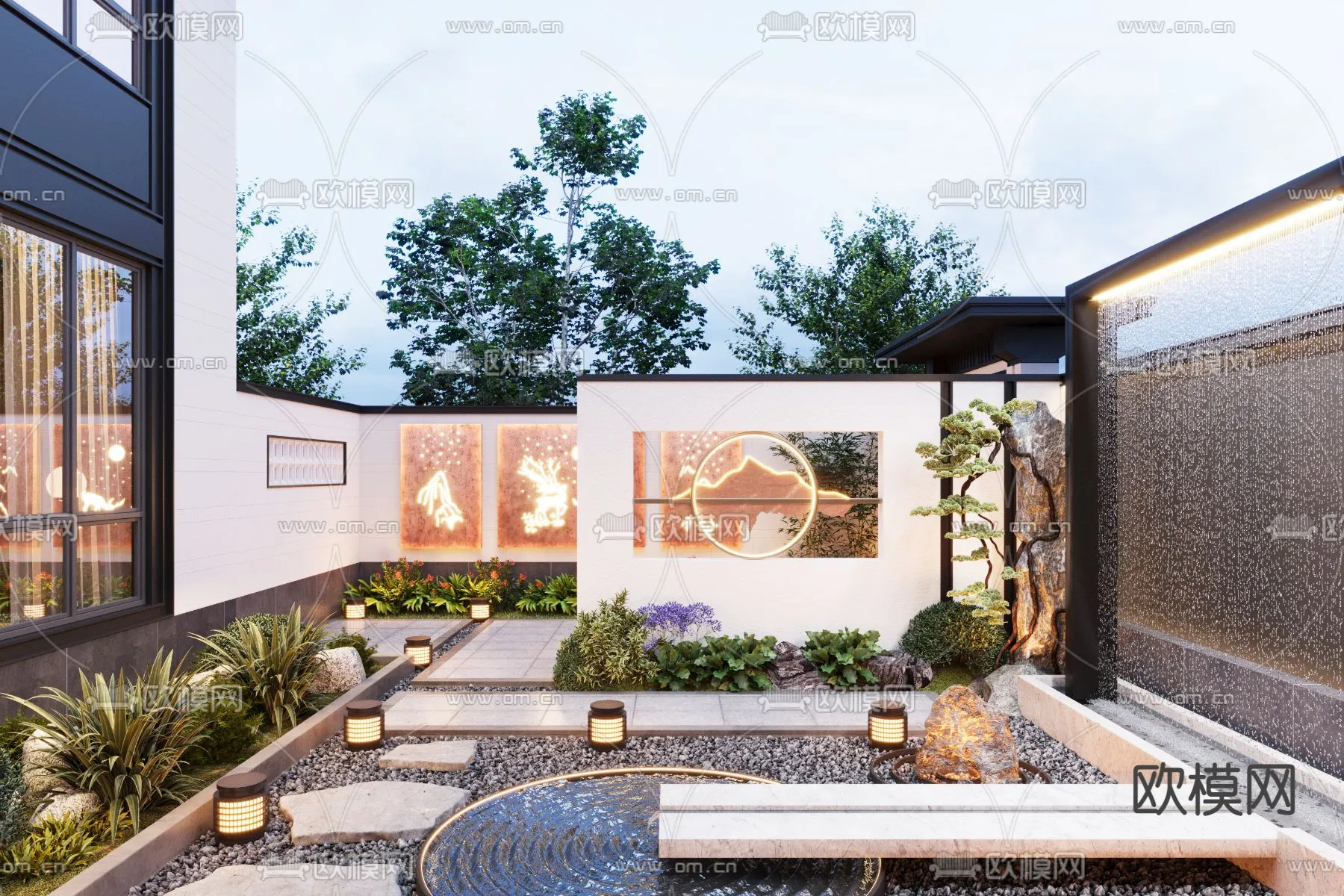 Garden - 3D Exterior Scene - 089