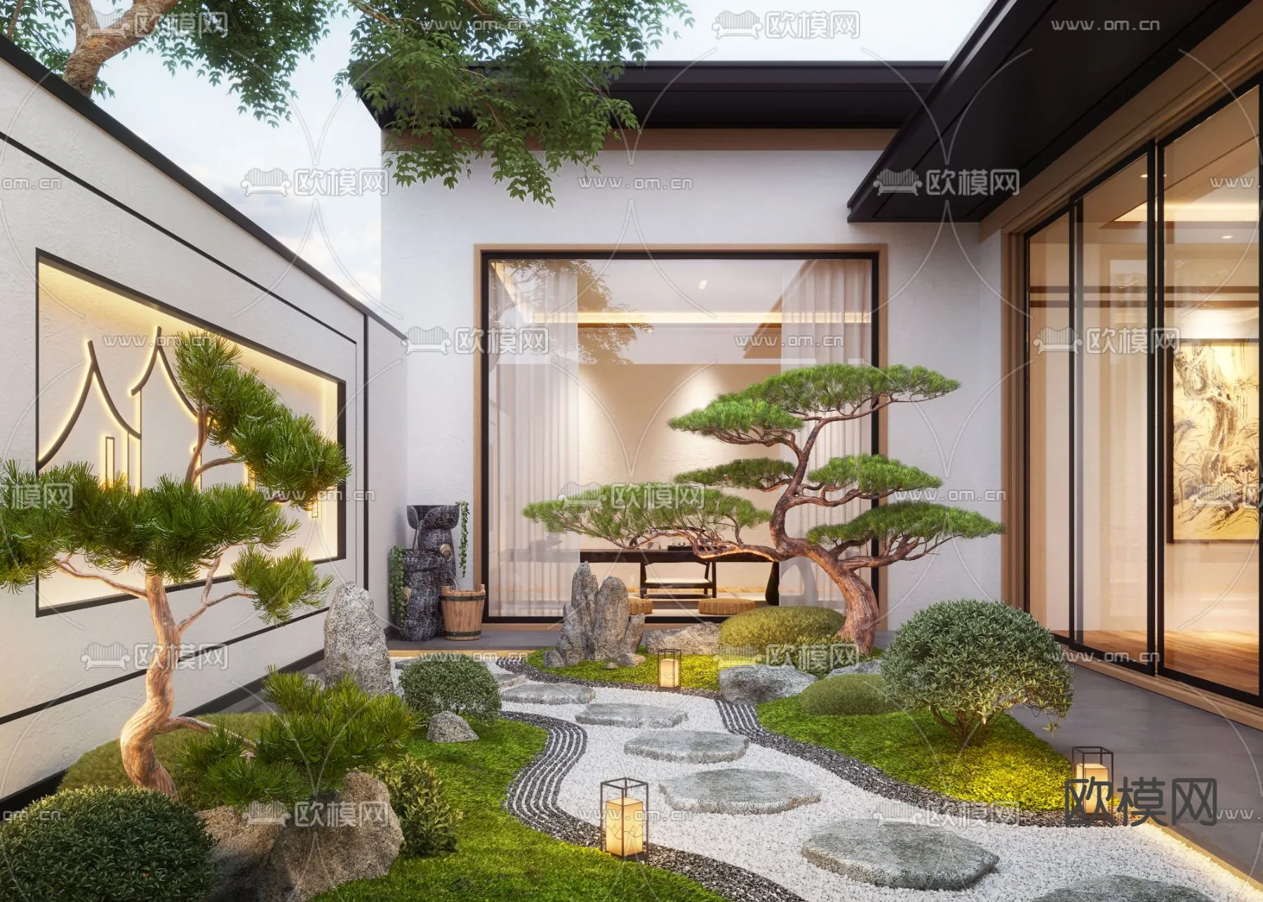 Garden - 3D Exterior Scene - 091