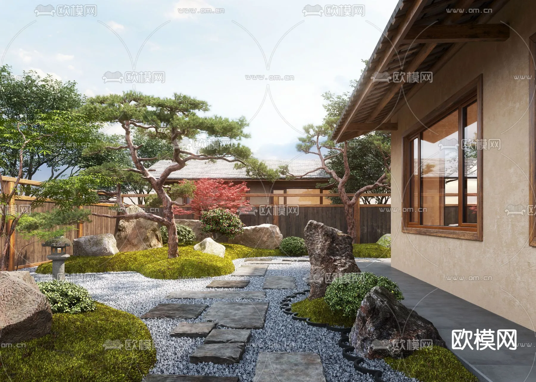 Garden - 3D Exterior Scene - 092