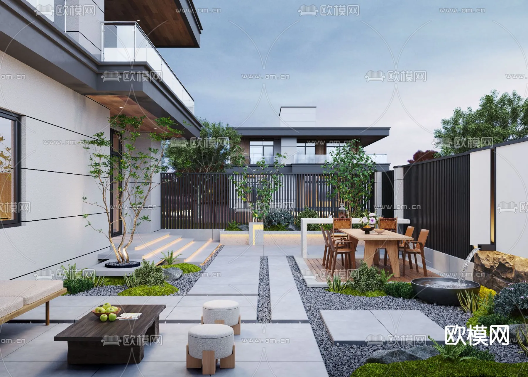 Garden - 3D Exterior Scene - 093