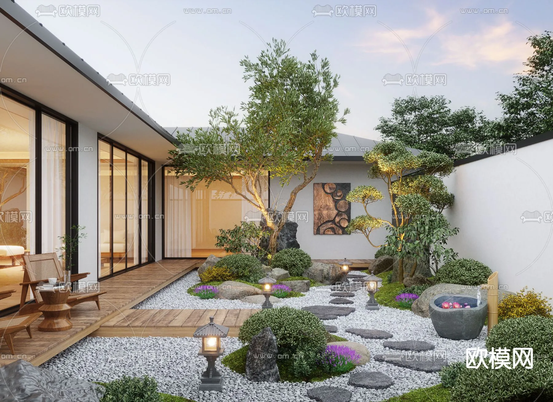 Garden - 3D Exterior Scene - 098