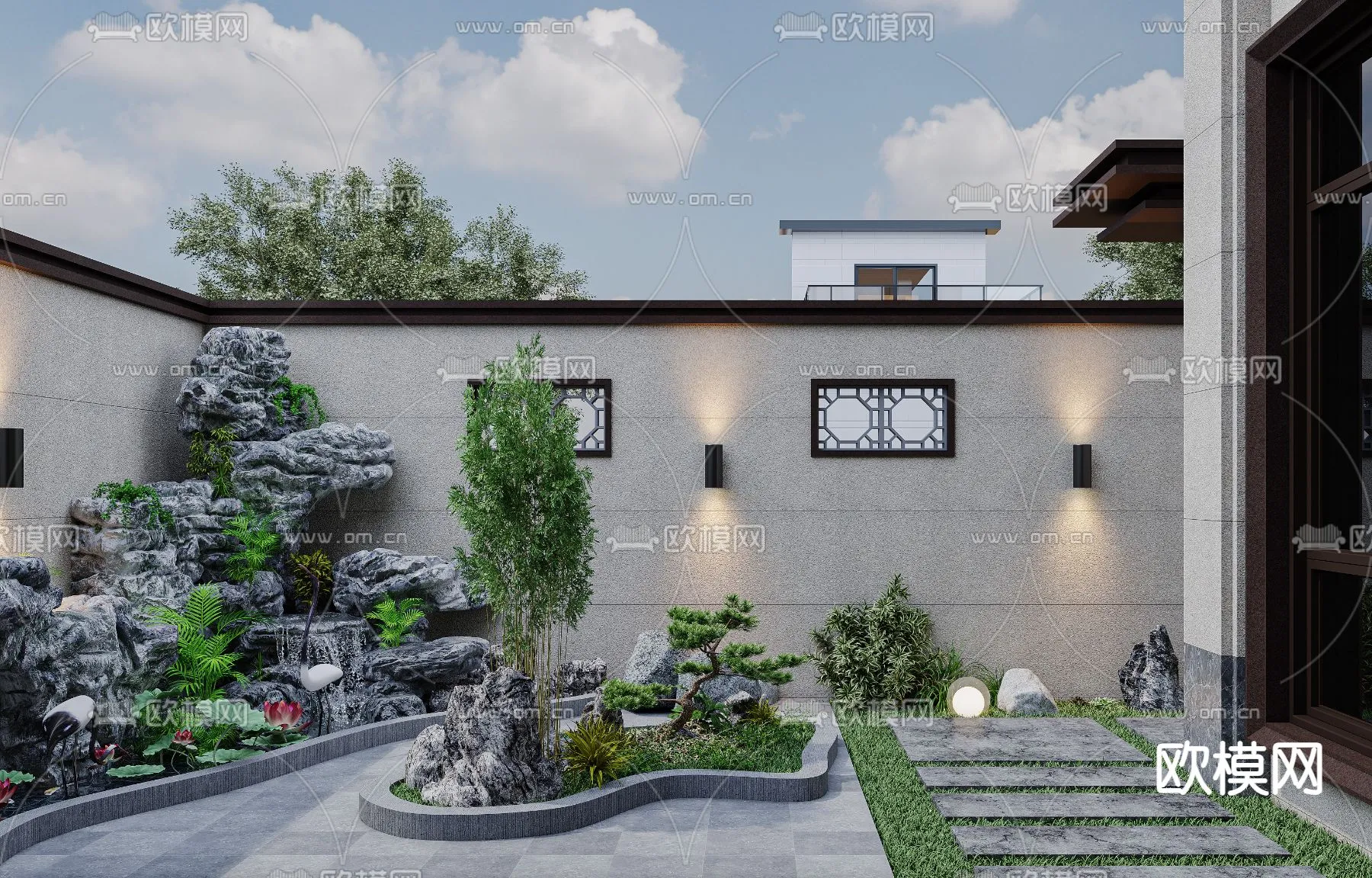 Garden - 3D Exterior Scene - 100