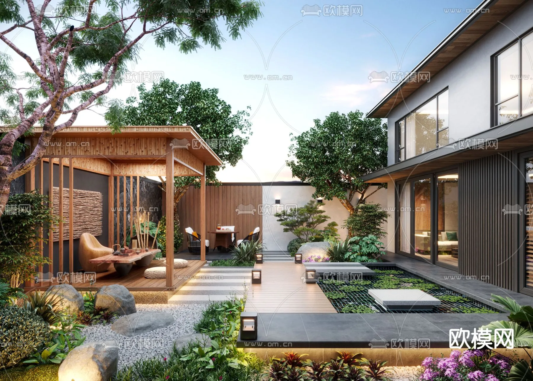 Garden - 3D Exterior Scene - 105