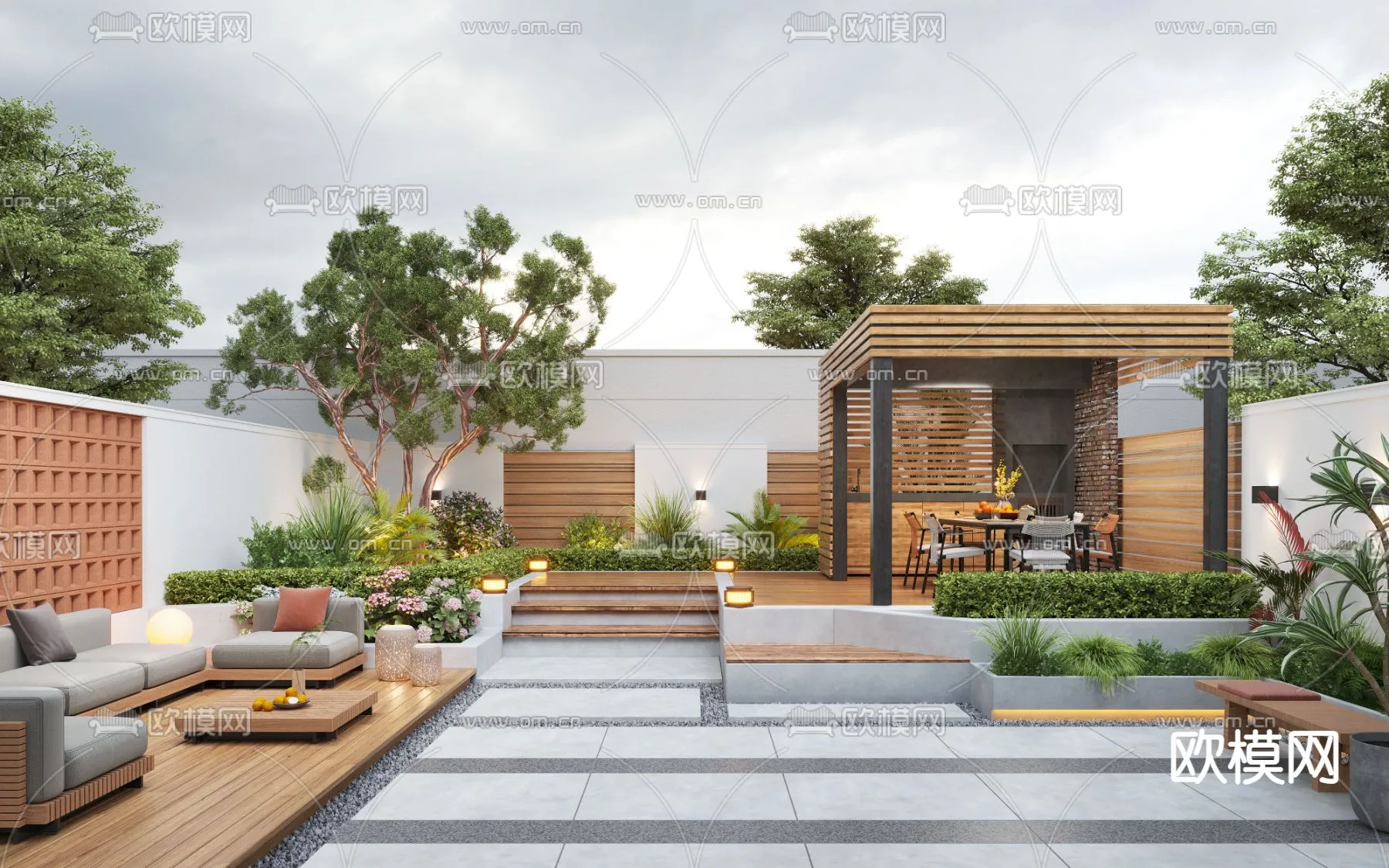 Garden - 3D Exterior Scene - 108