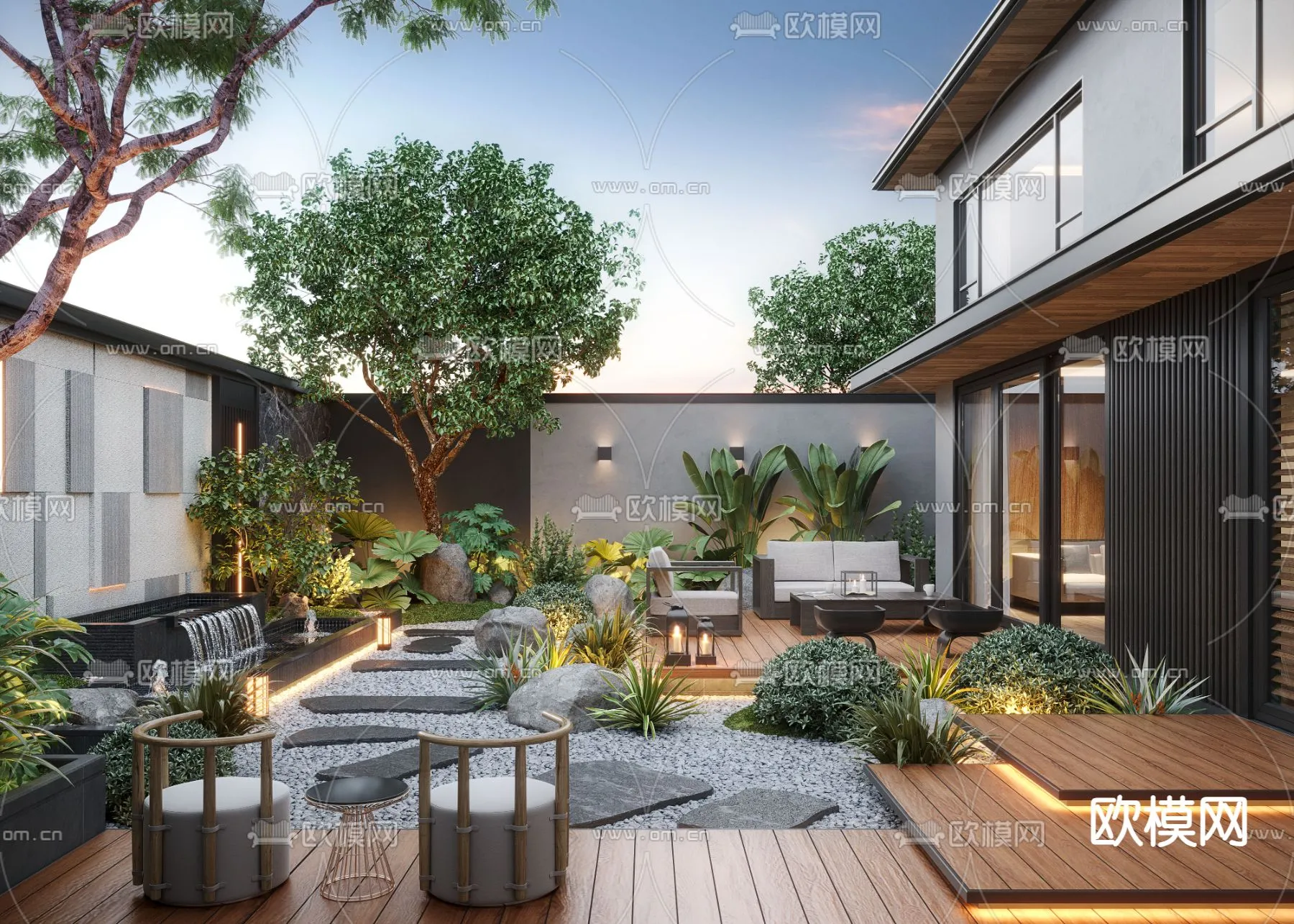 Garden - 3D Exterior Scene - 110