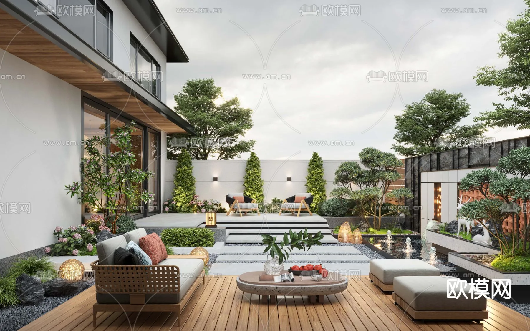 Garden - 3D Exterior Scene - 111
