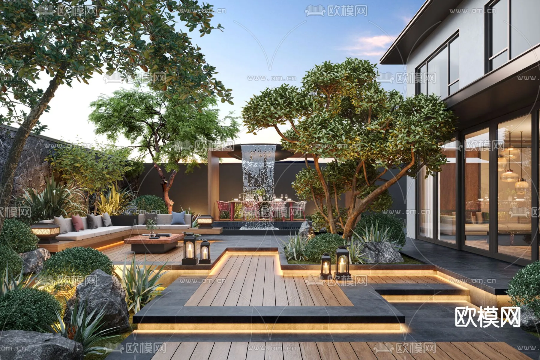 Garden - 3D Exterior Scene - 115