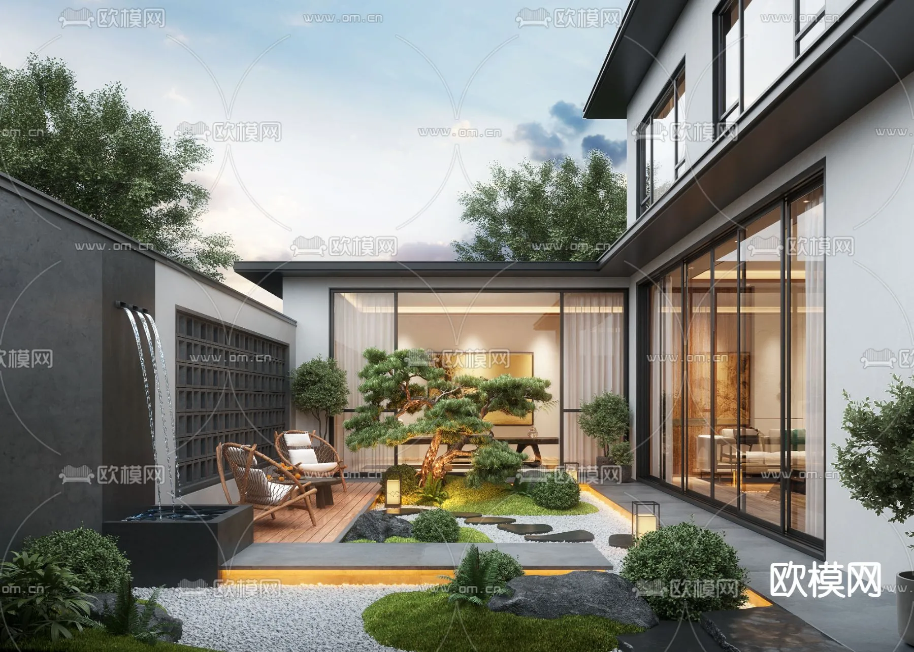 Garden - 3D Exterior Scene - 116