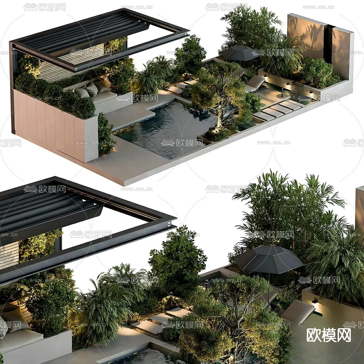 Garden - 3D Exterior Scene - 118