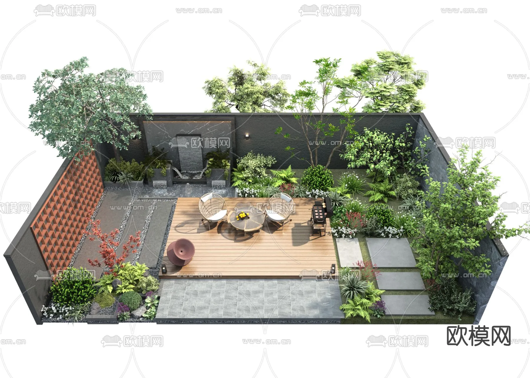 Garden - 3D Exterior Scene - 119