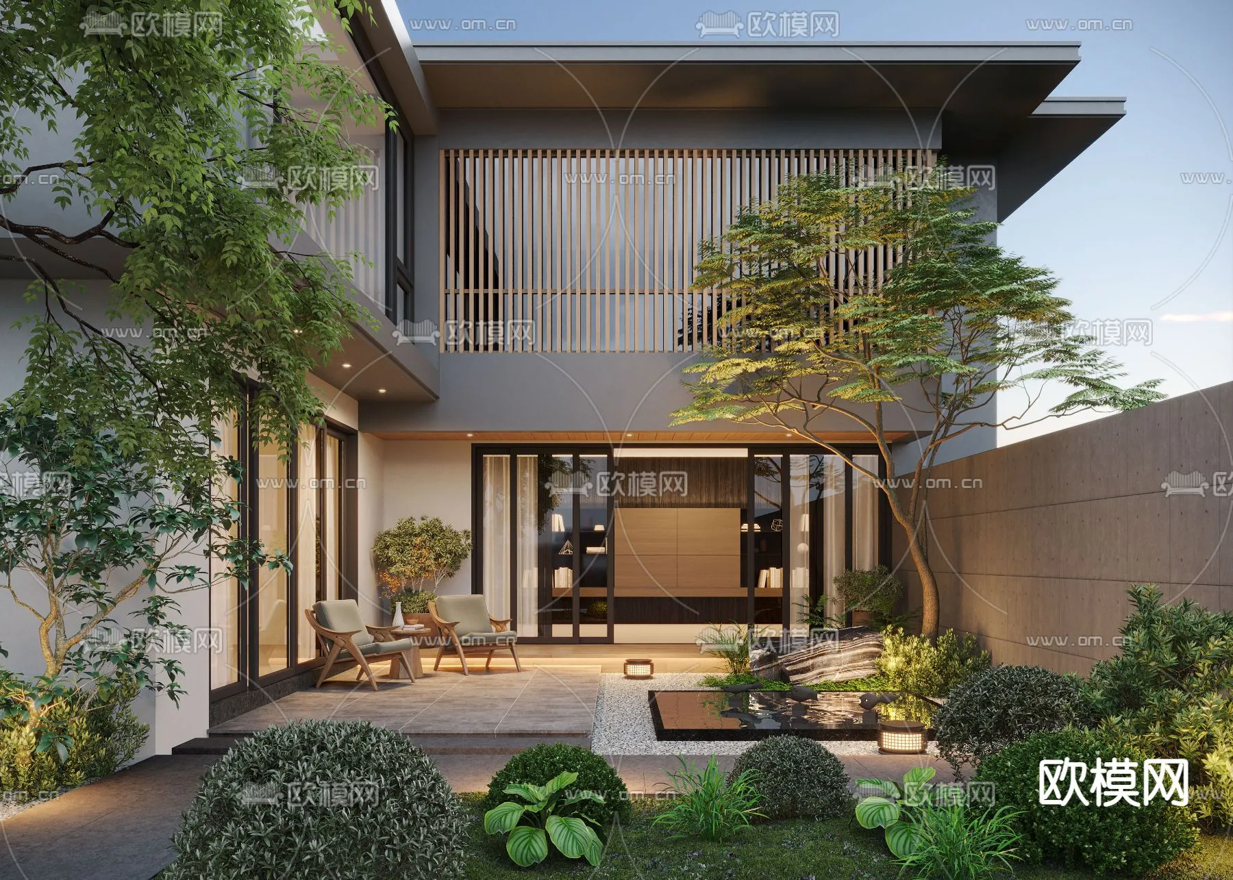 Garden - 3D Exterior Scene - 124