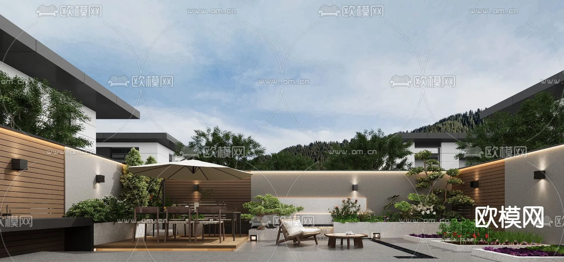 Garden - 3D Exterior Scene - 127