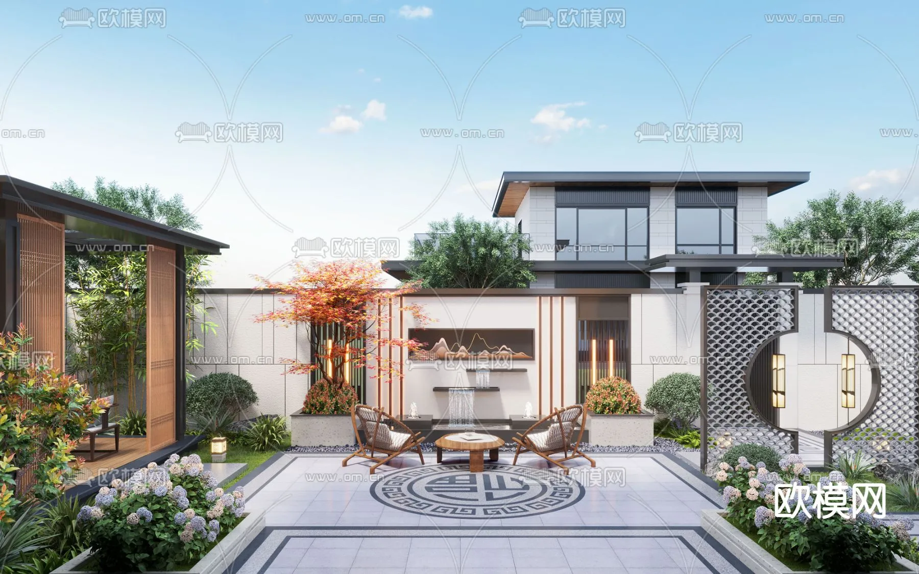 Garden - 3D Exterior Scene - 129