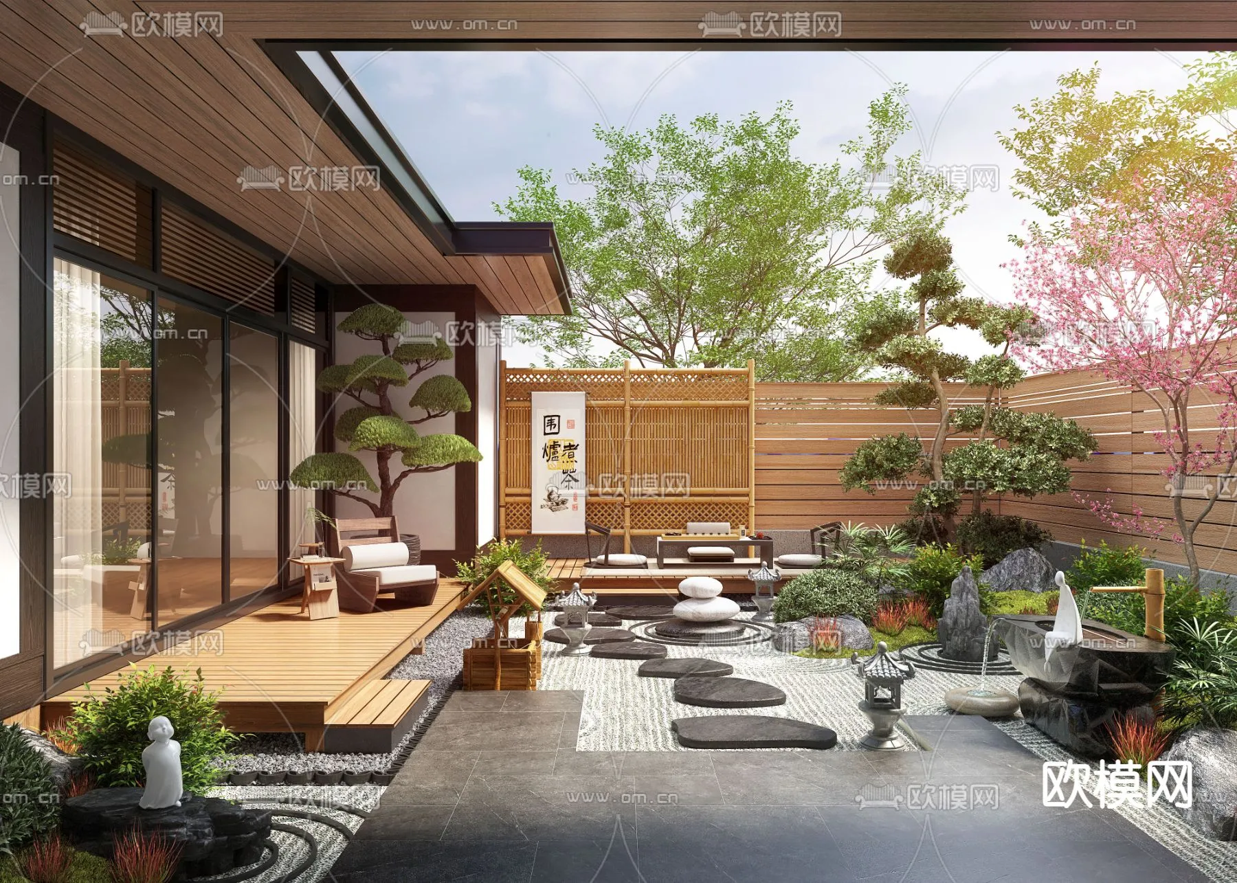 Garden - 3D Exterior Scene - 132